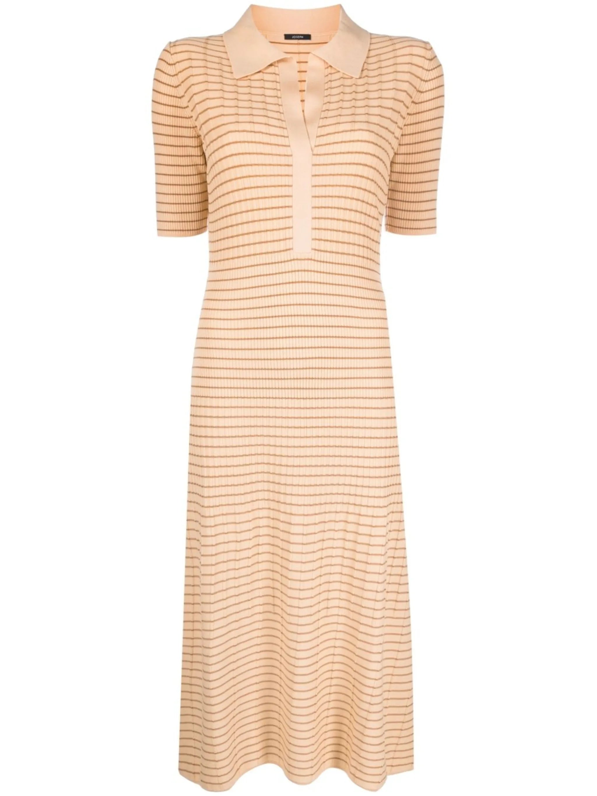 striped knit merino dress