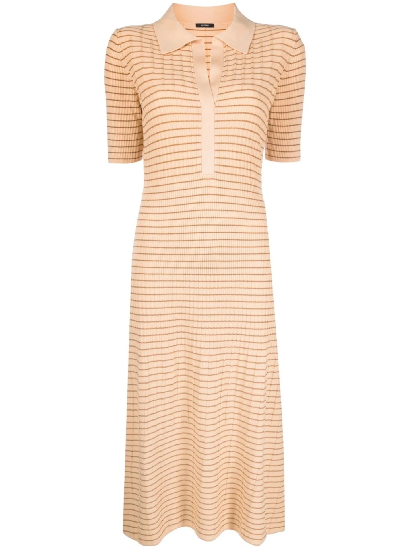 striped knit merino dress