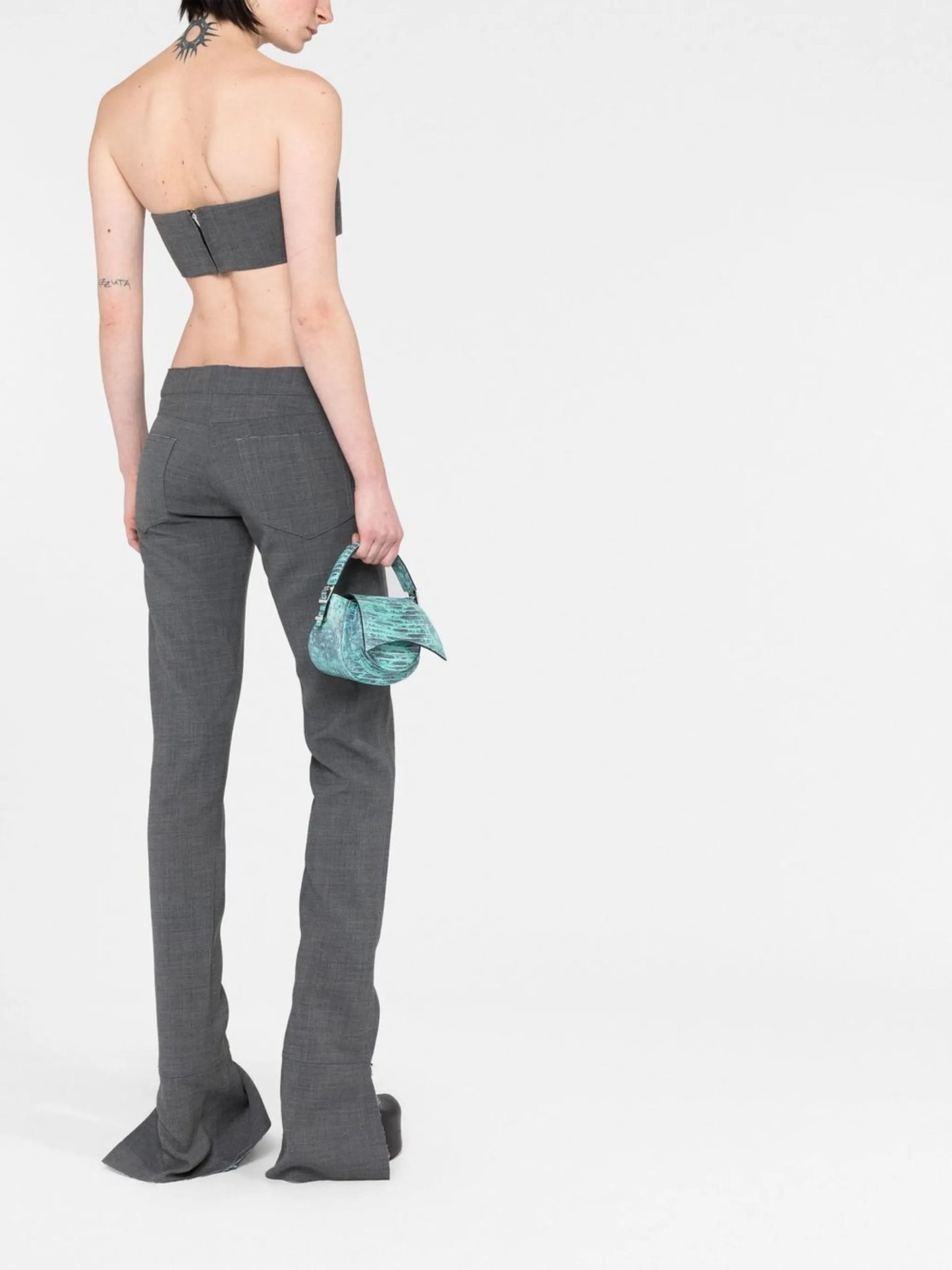 strapeless bustier-style top
