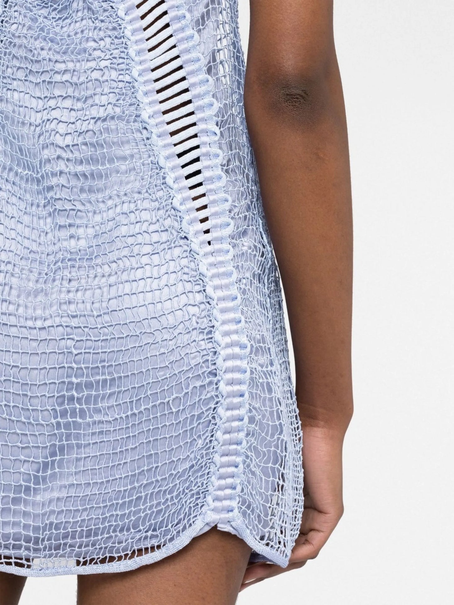 woven sleeveless minidress
