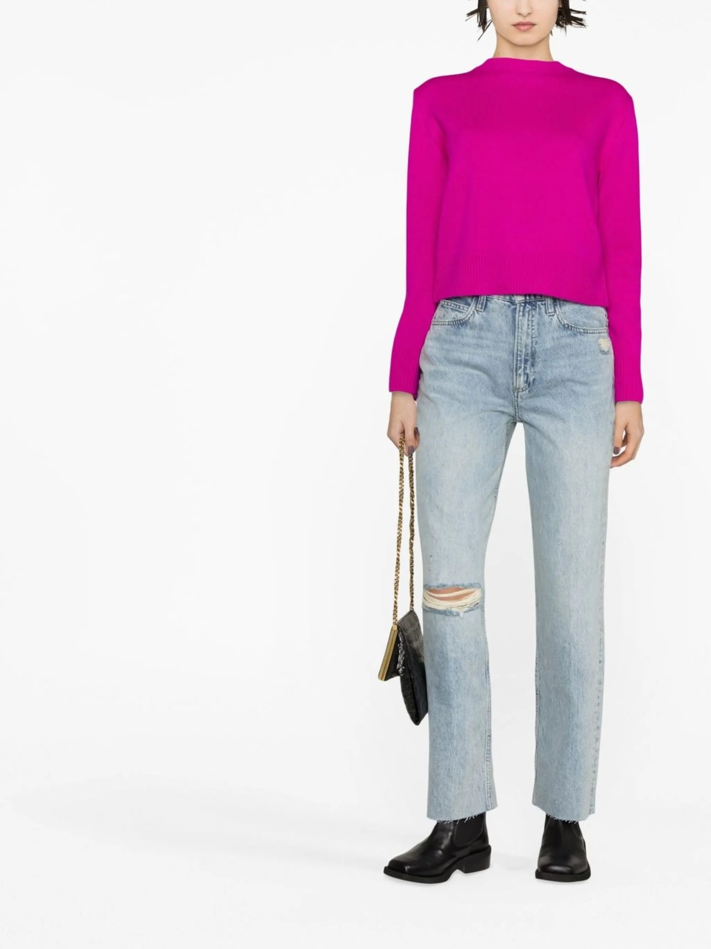 crew-neck cashmere jumper