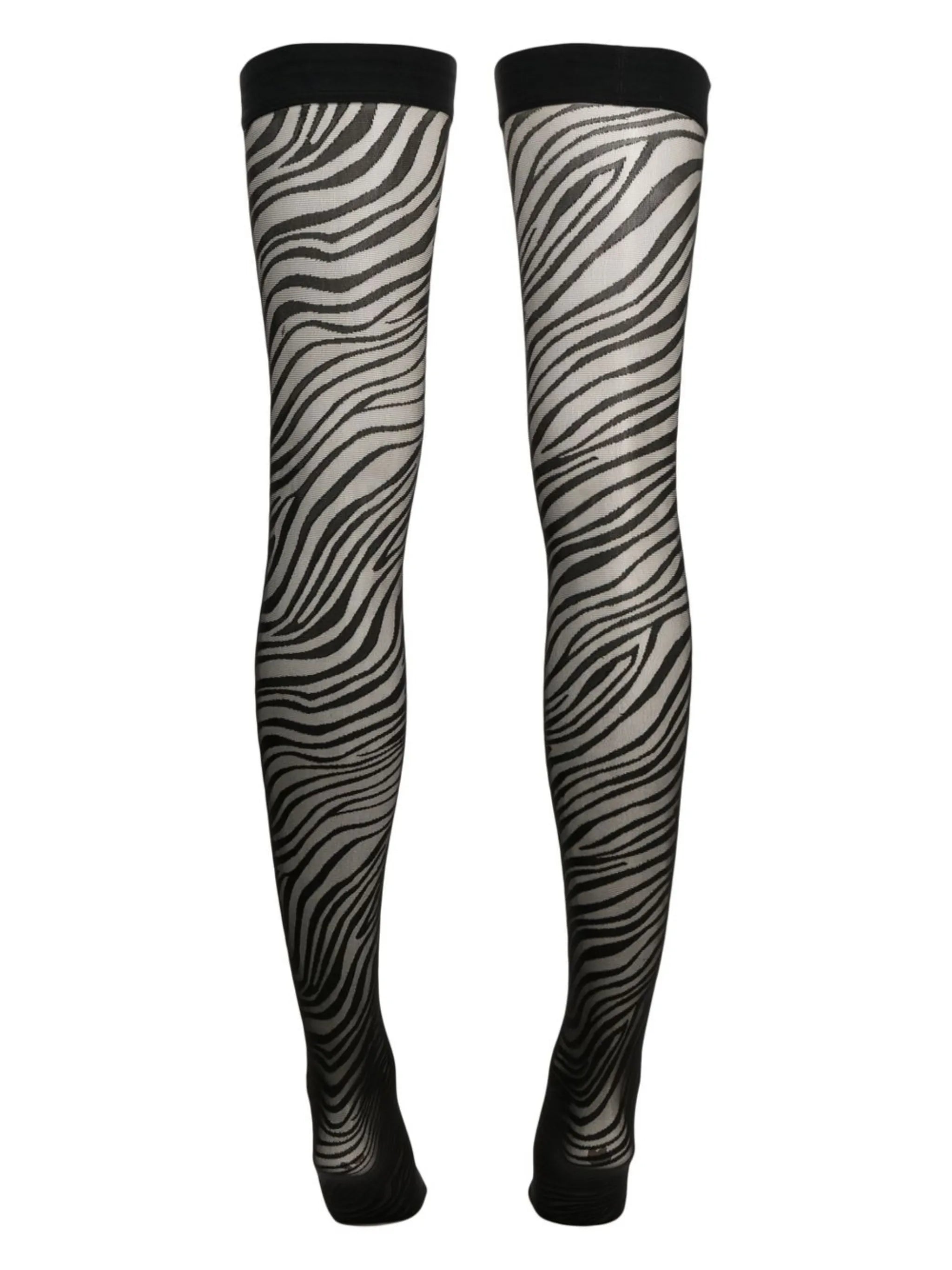 zebra-print stockings