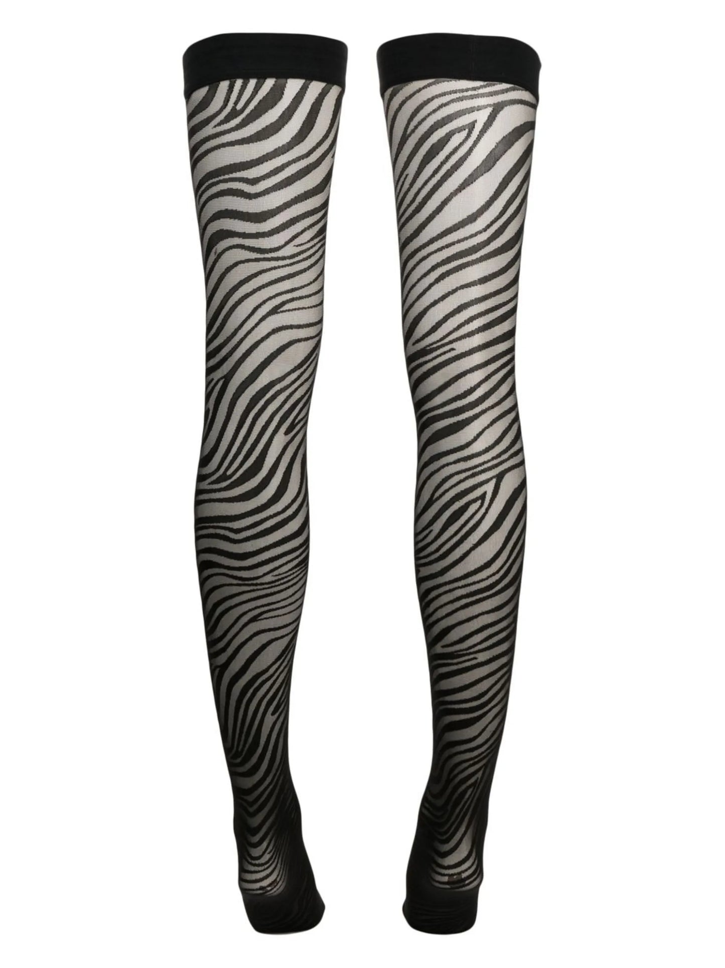 zebra-print stockings