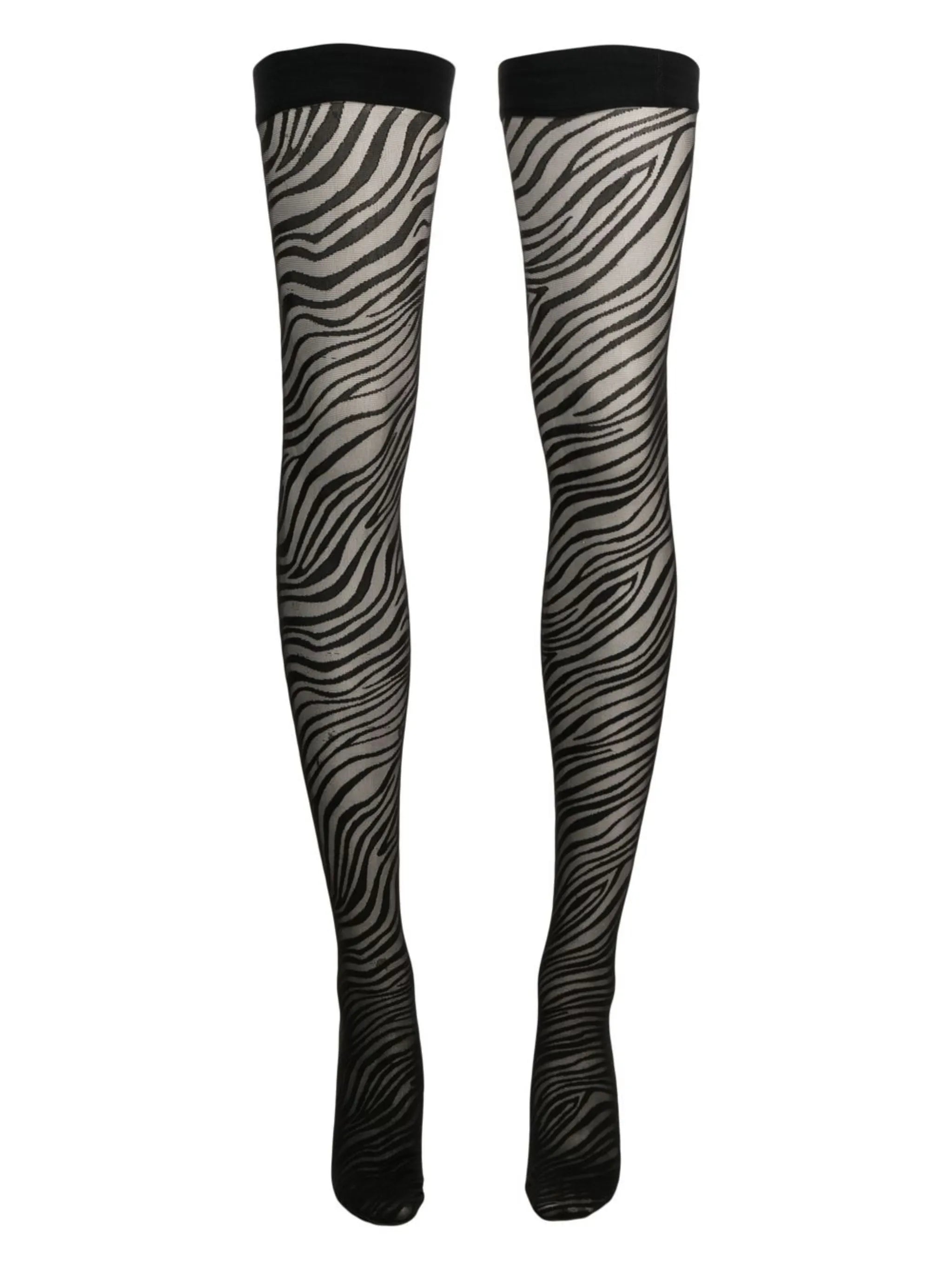 zebra-print stockings