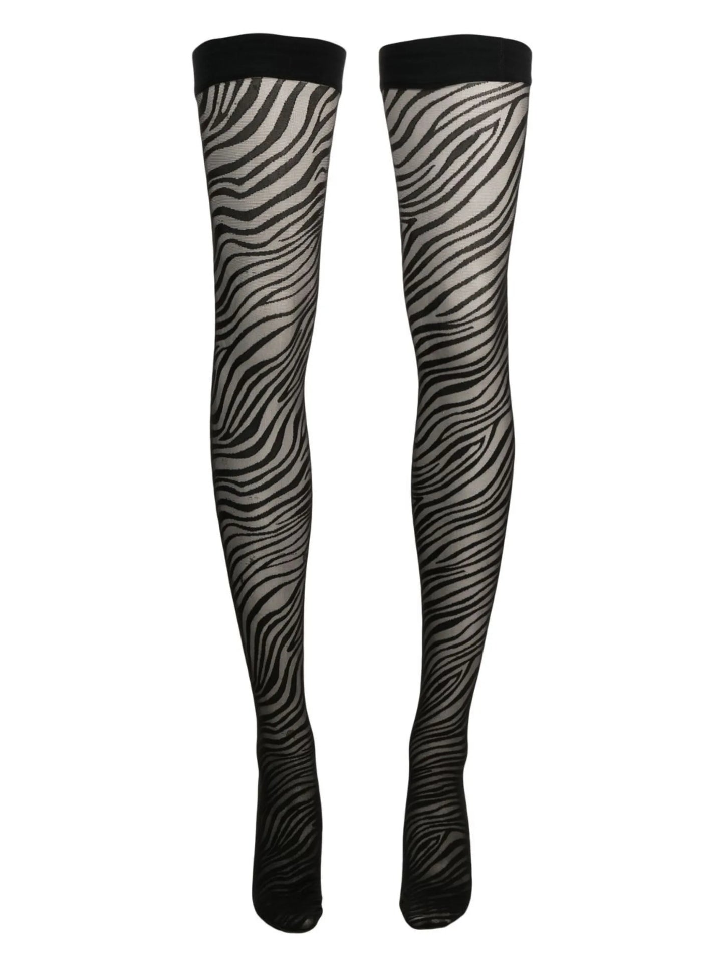 zebra-print stockings