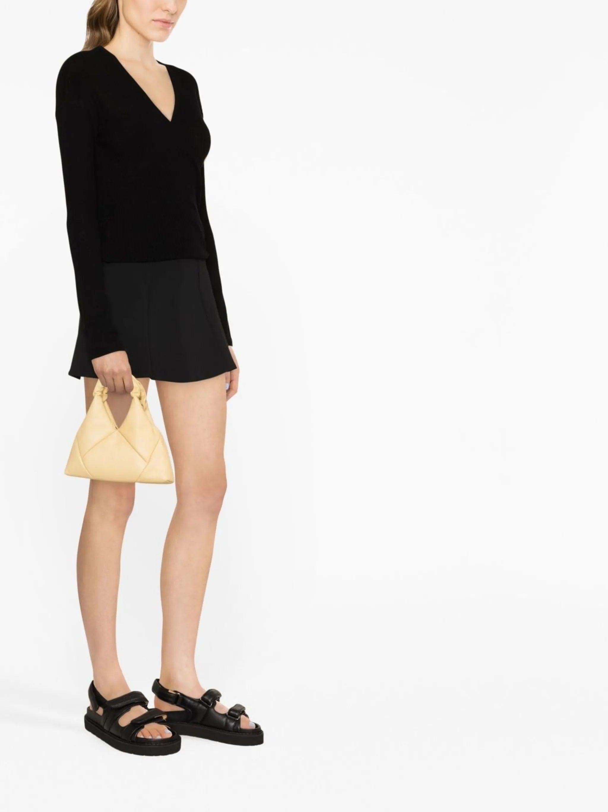 wrap-around wool cardigan