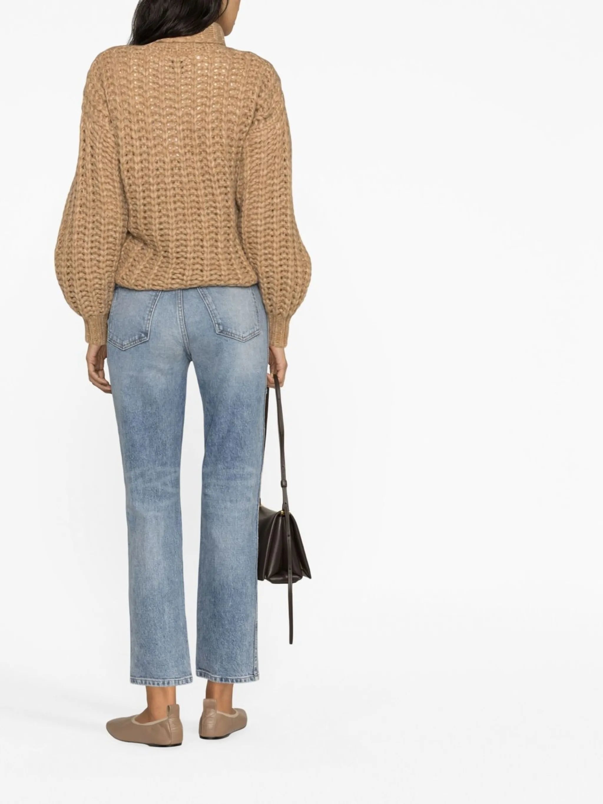 Iris roll-neck chunky knit jumper