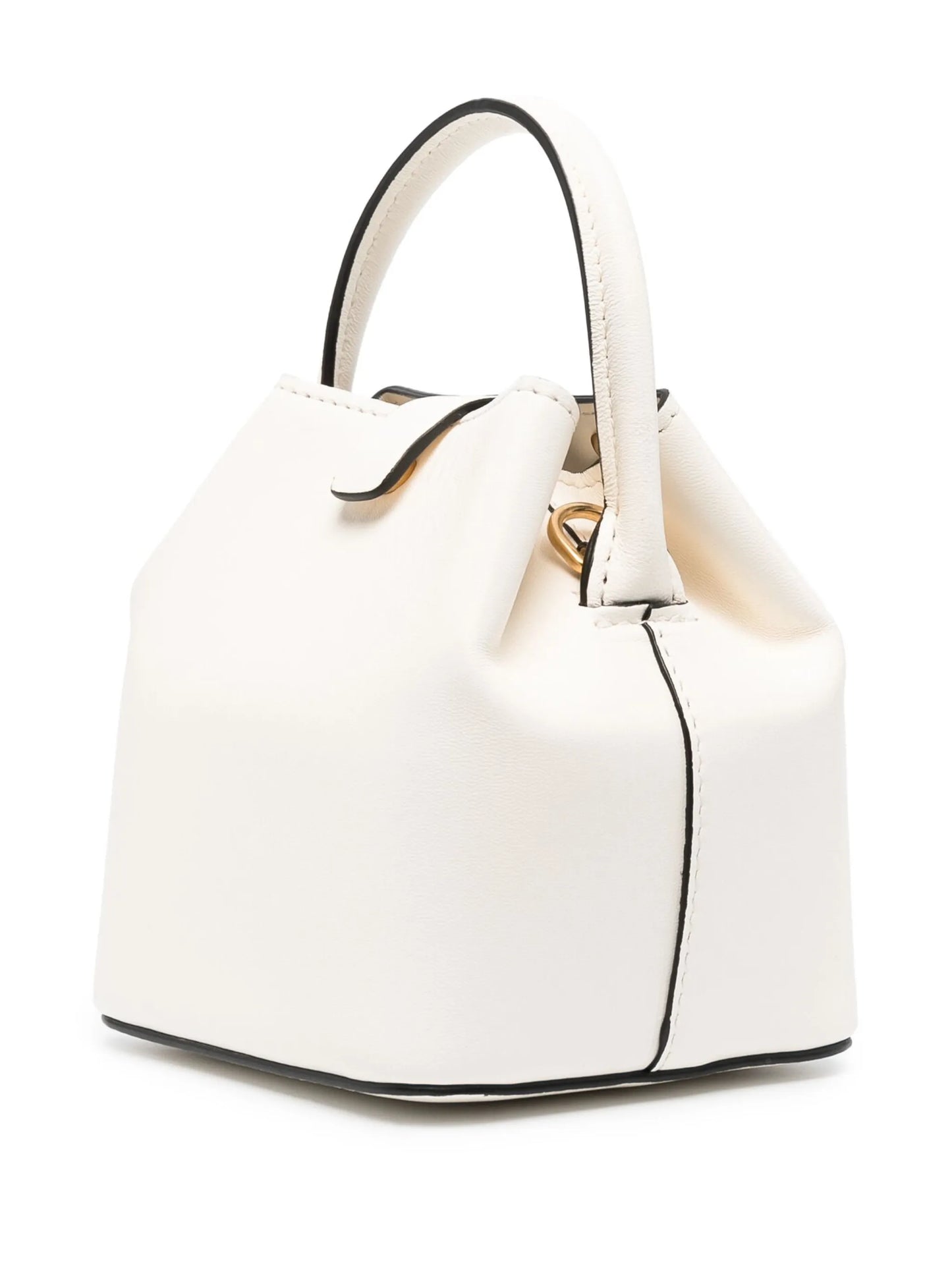 logo-plaque leather mini bag