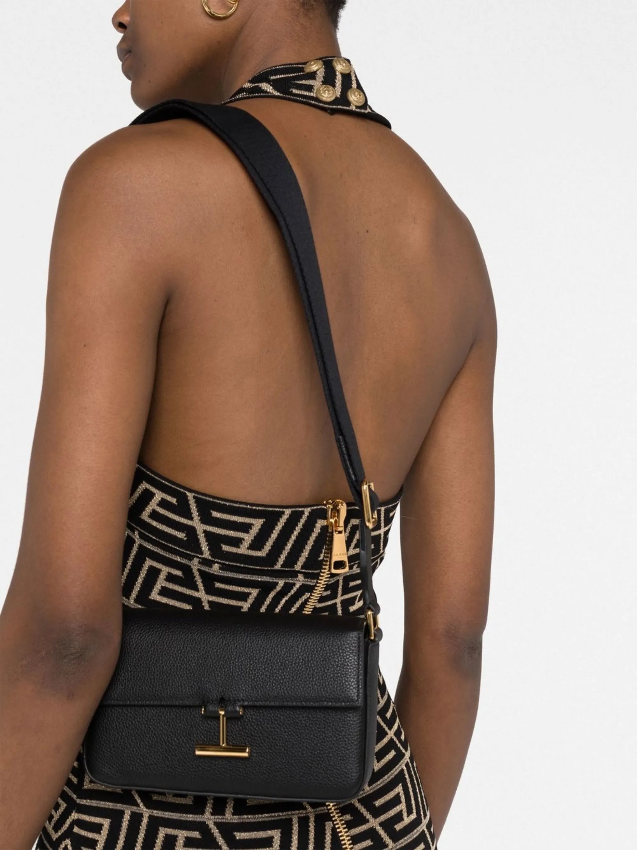 pebbled-leather mini bag