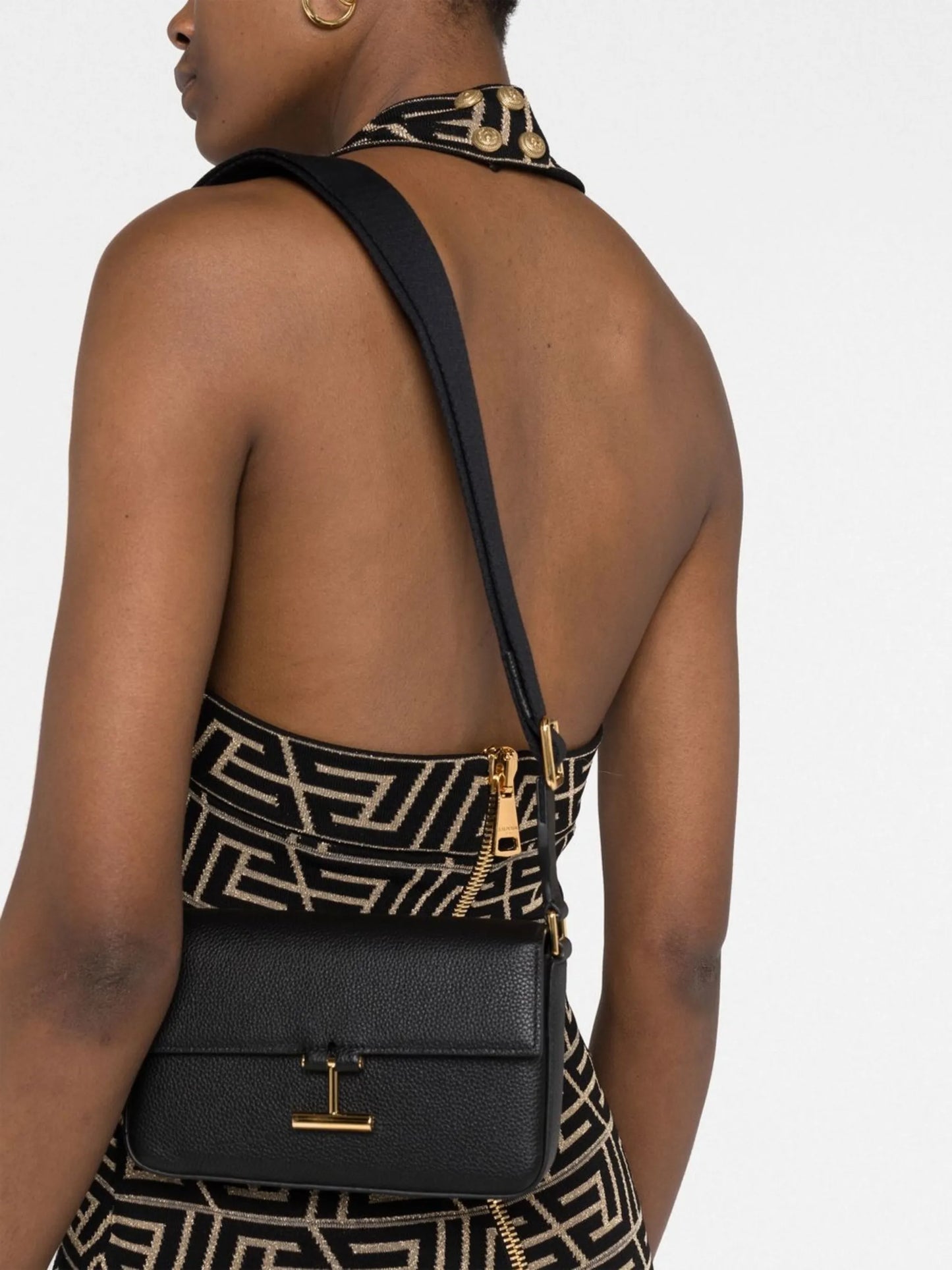 pebbled-leather mini bag