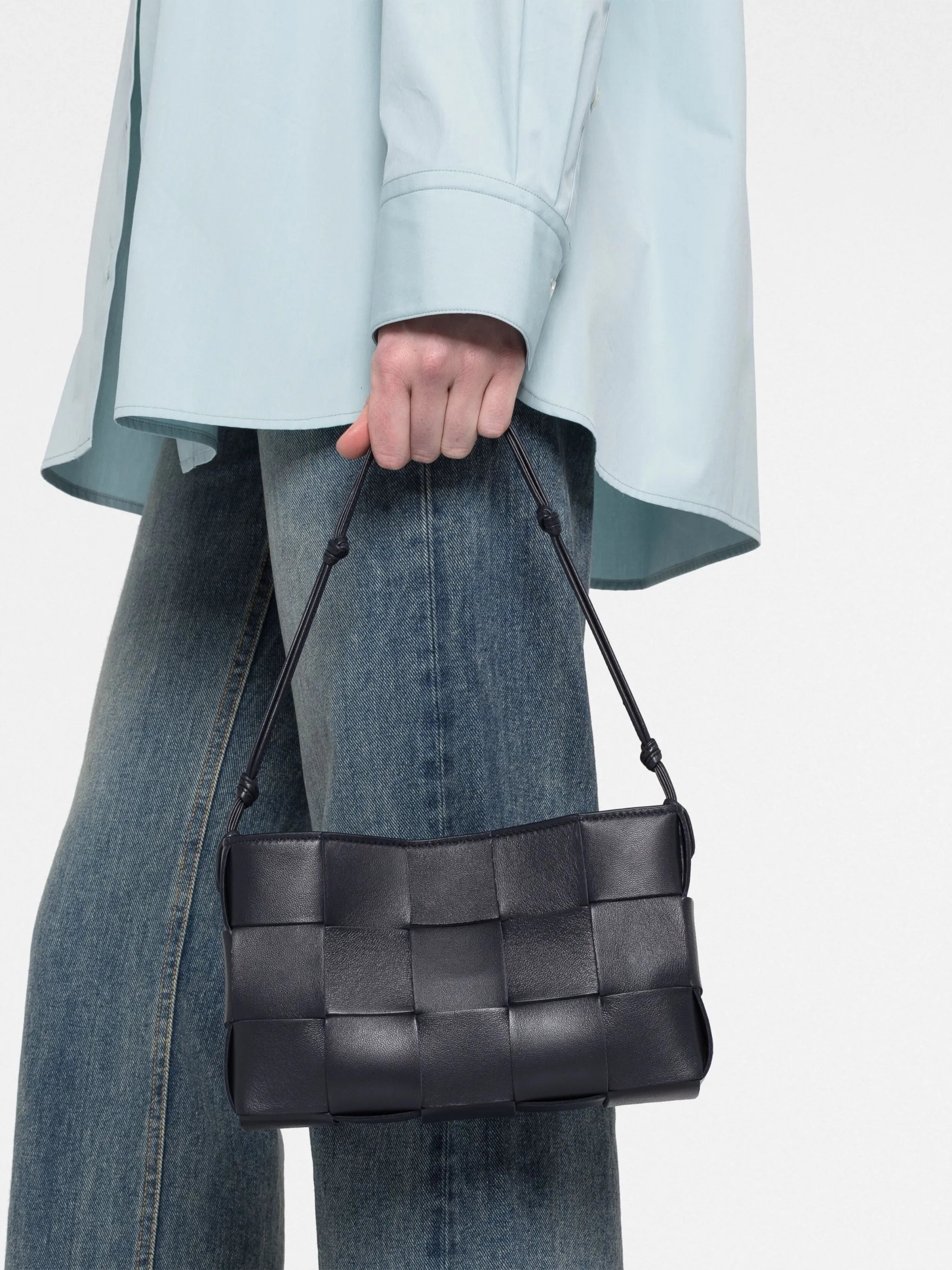 mini Cassette leather shoulder bag