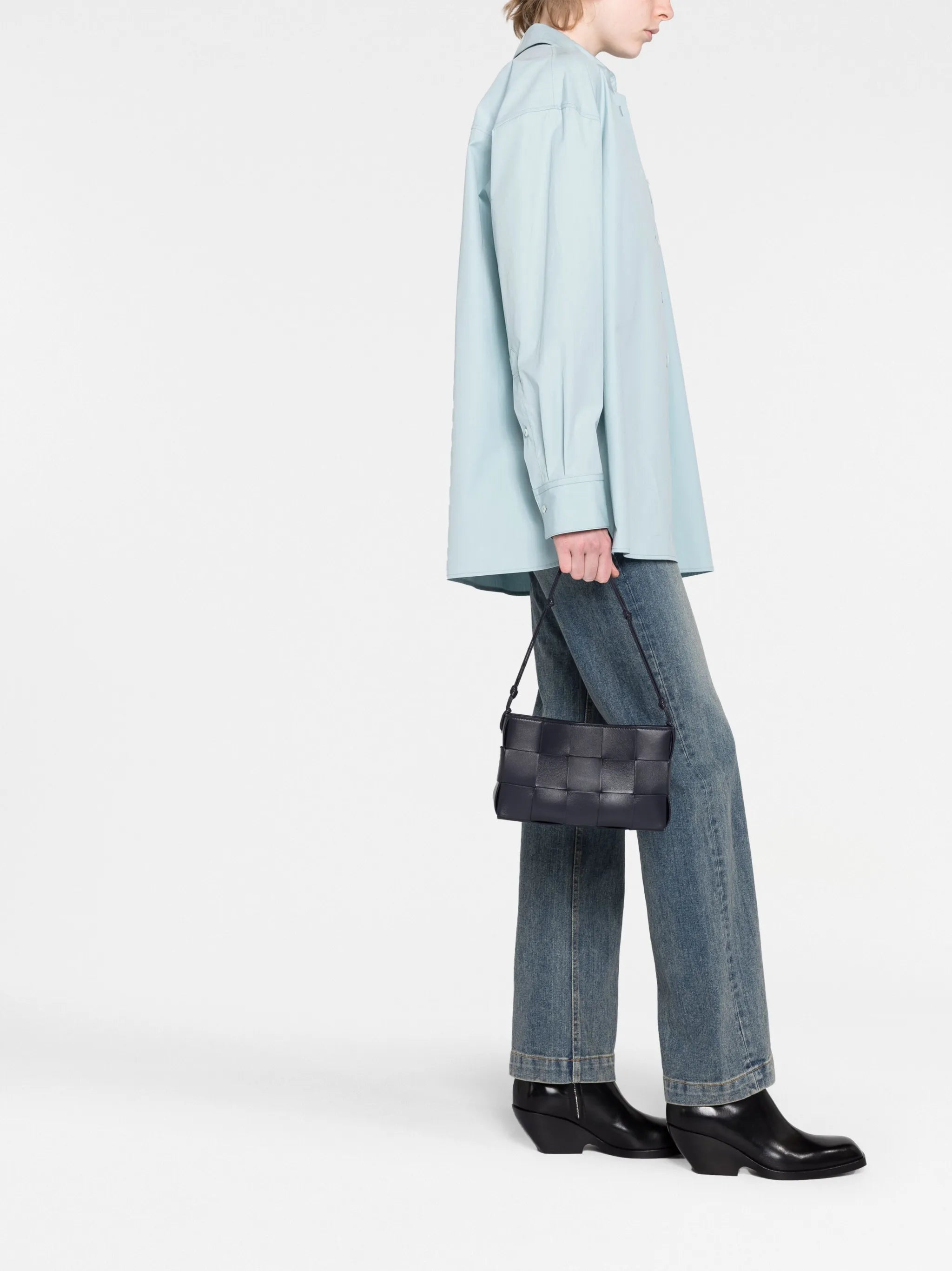 mini Cassette leather shoulder bag