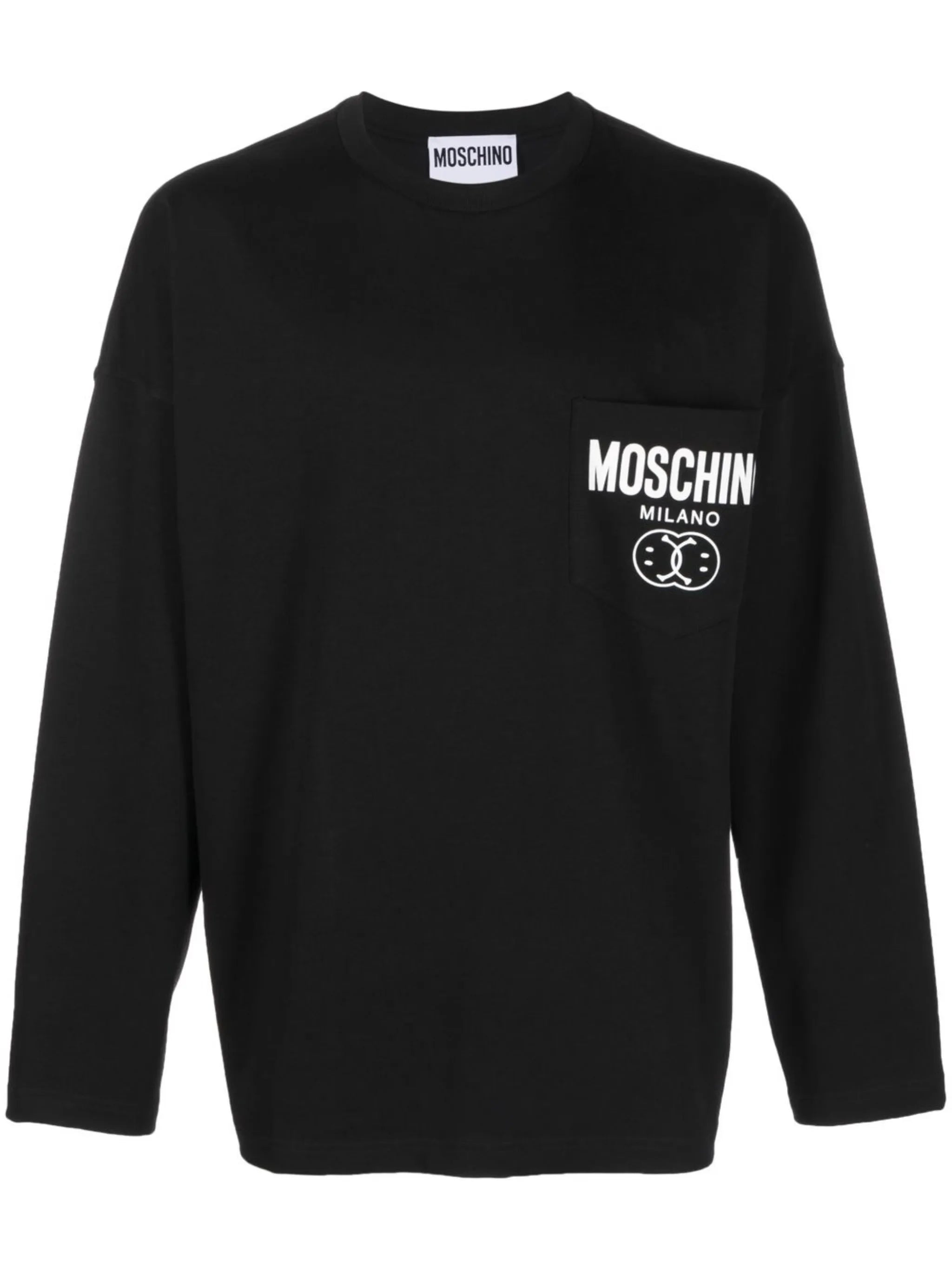 smile logo-print long-sleeve top