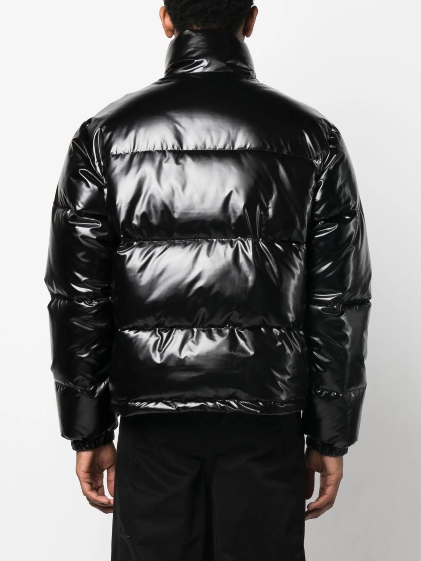 logo-print padded jacket