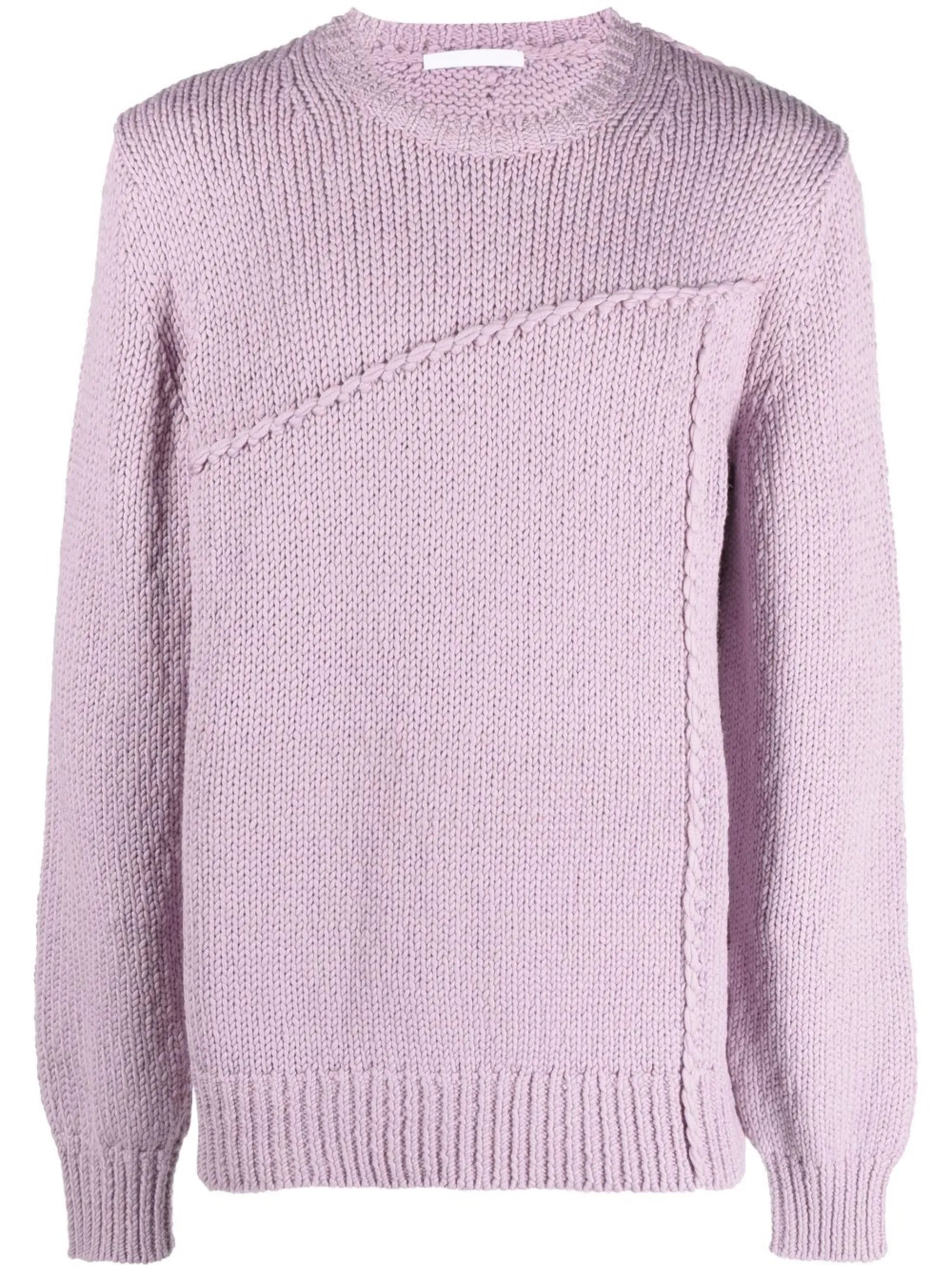 seamed knitted jumper
