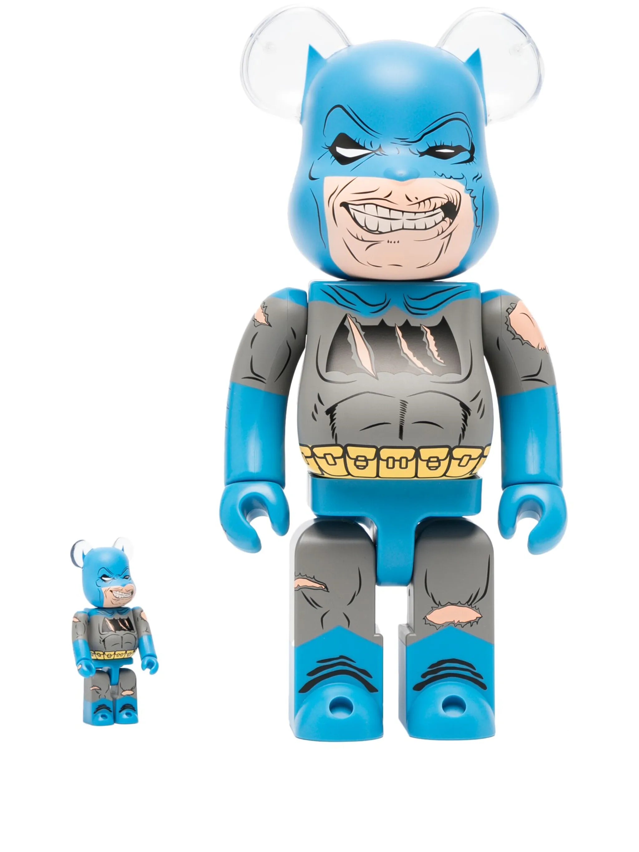x Batman The Dark Knight Triumphant BE@RBRICK 100% and 400% figure set