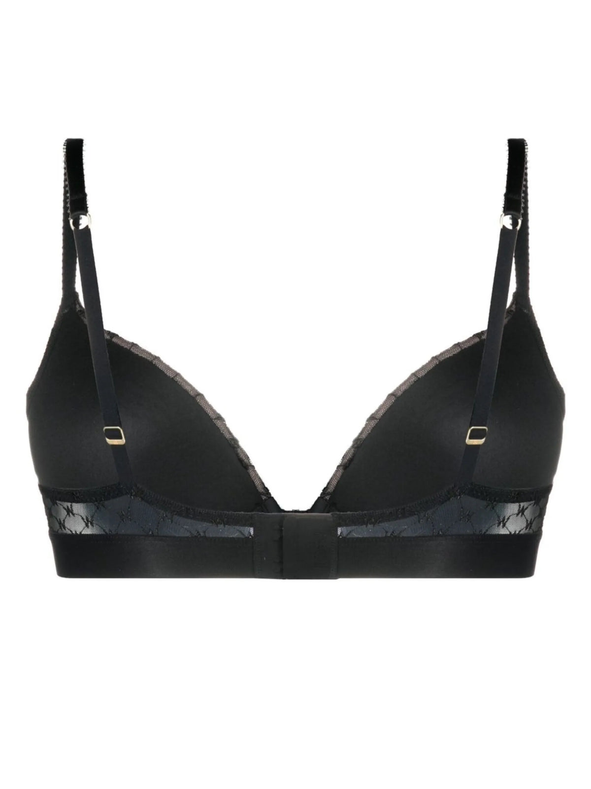 monogram-pattern demi bra