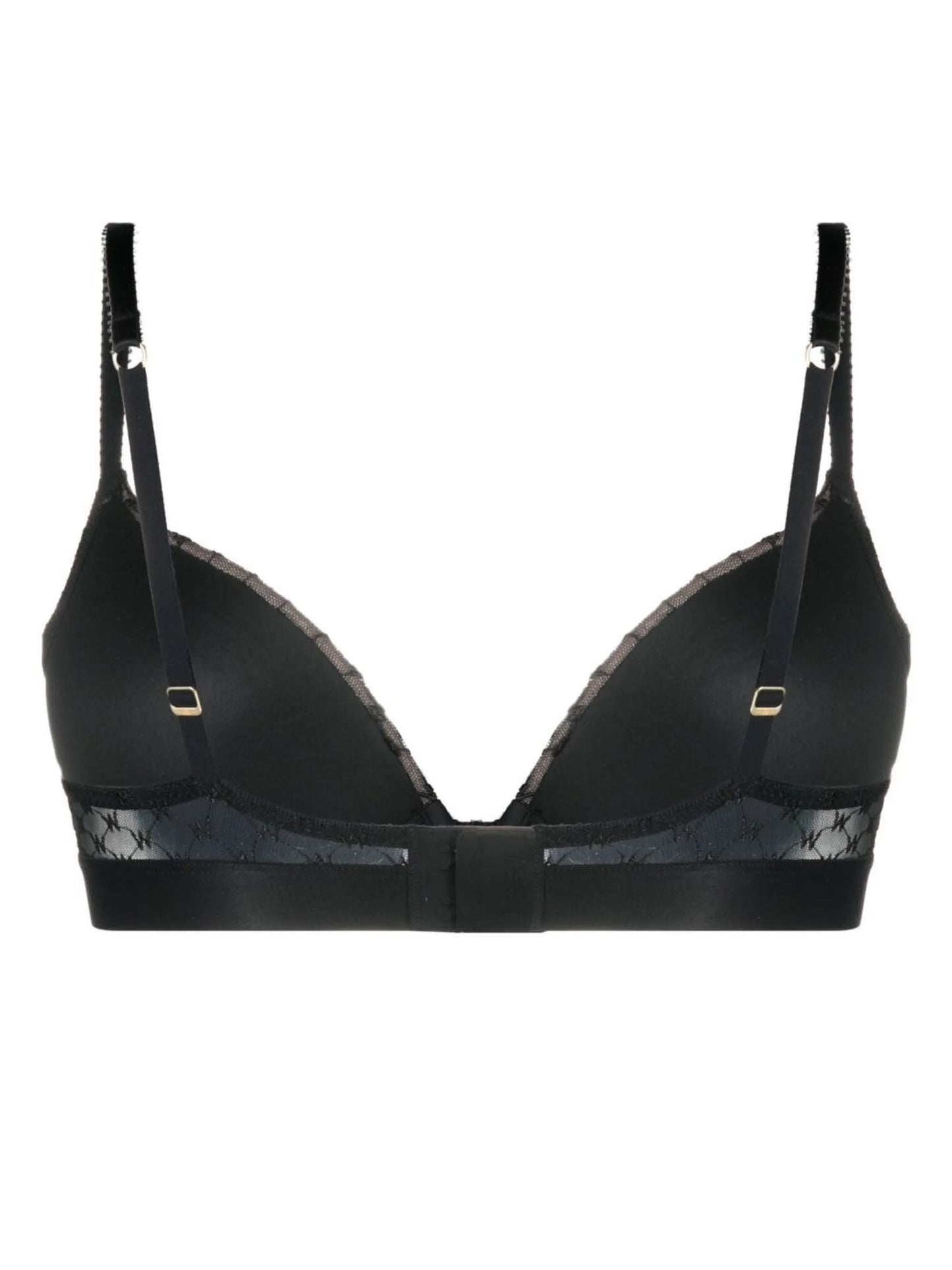 monogram-pattern demi bra
