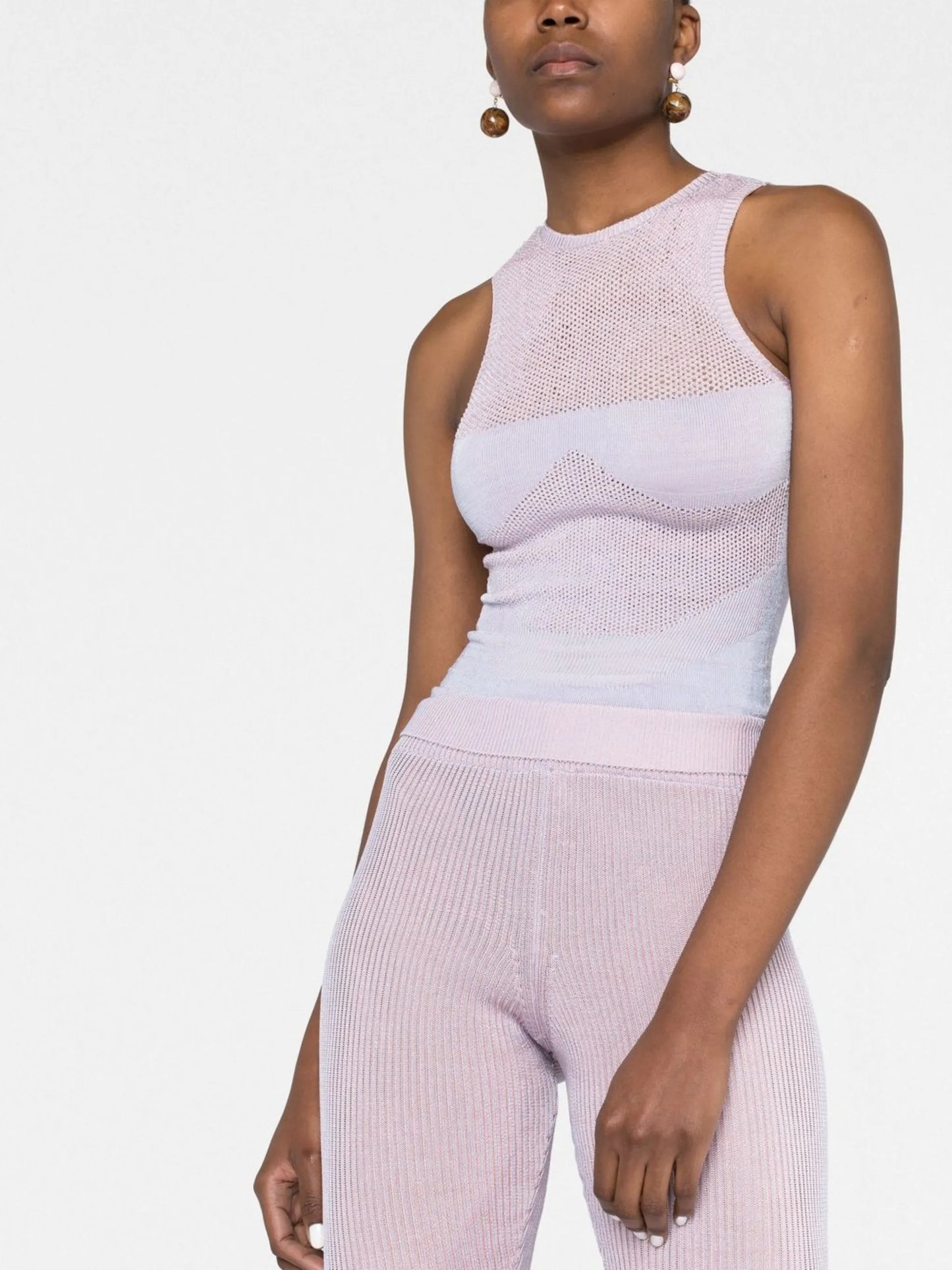 Arcade knitted sleeveless top