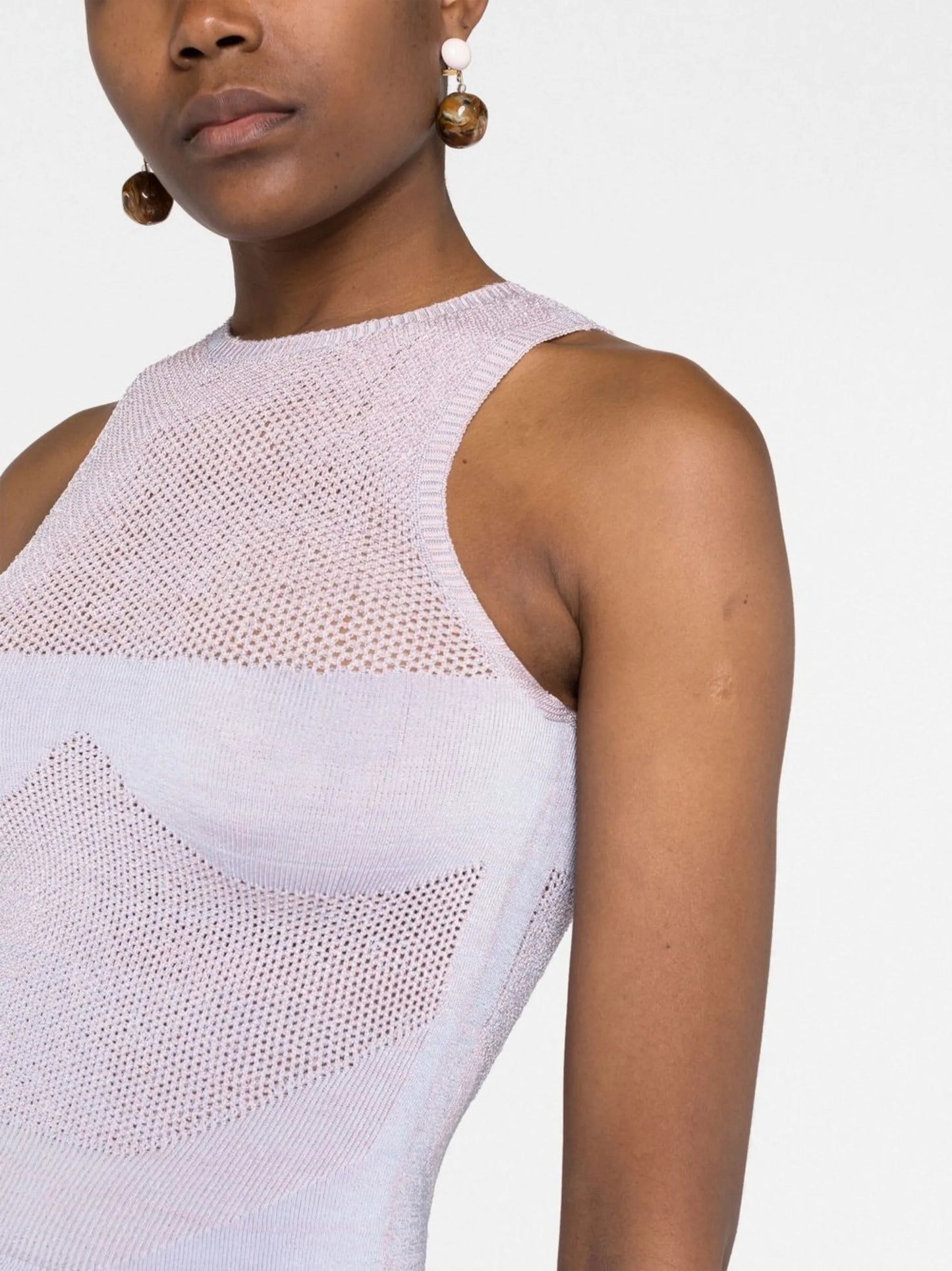 Arcade knitted sleeveless top