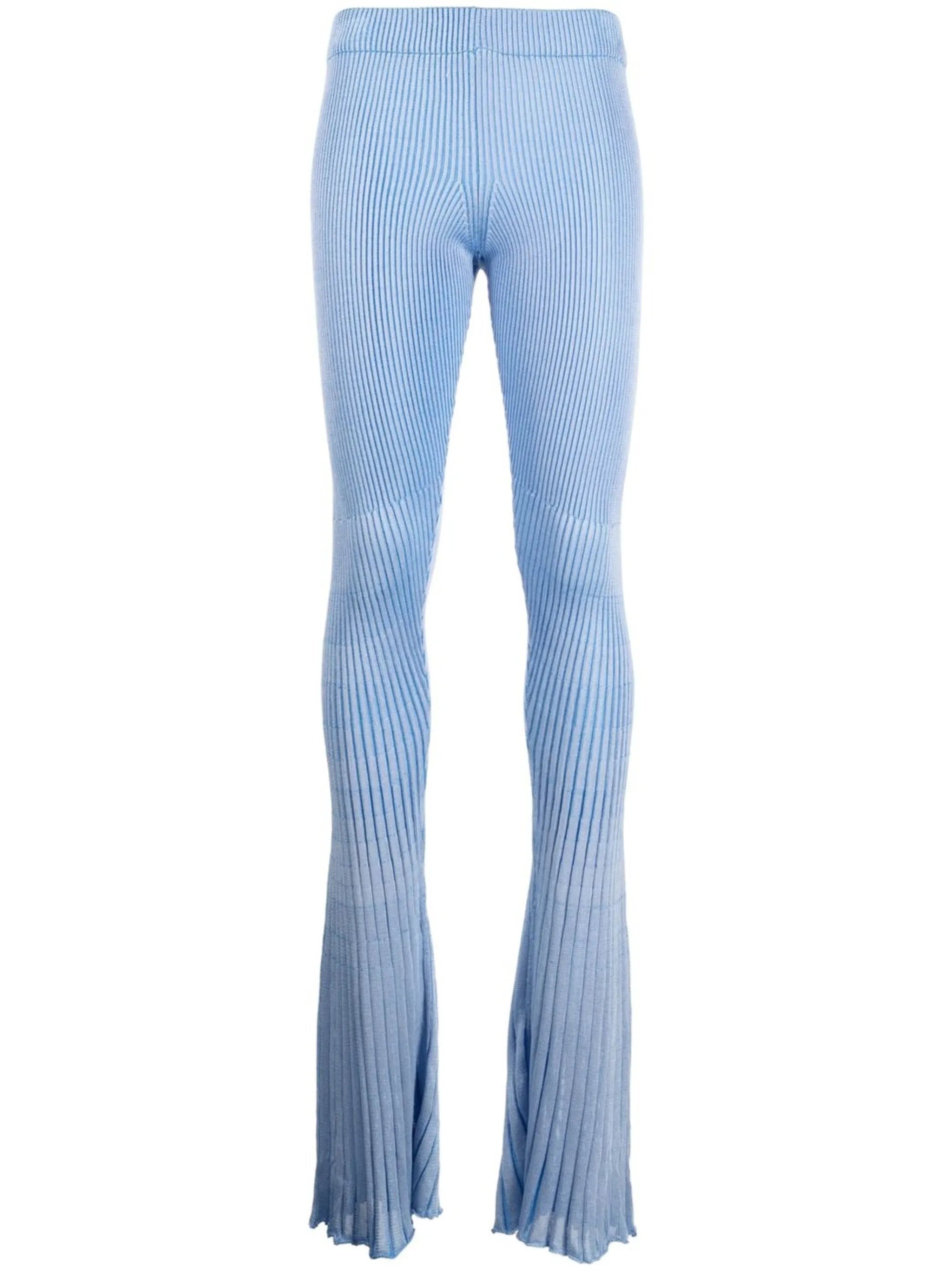 ribbed-knit leggings
