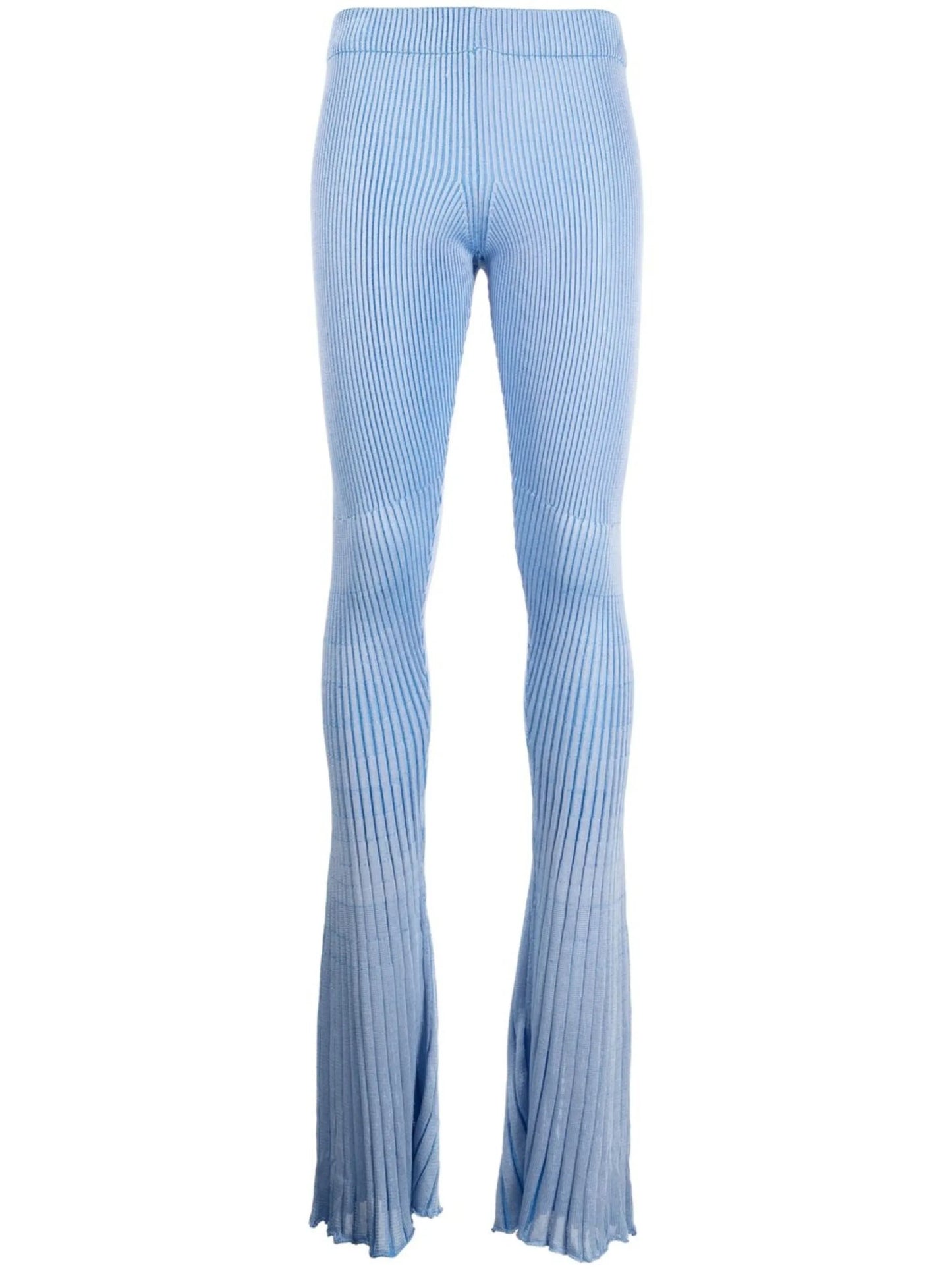 ribbed-knit leggings