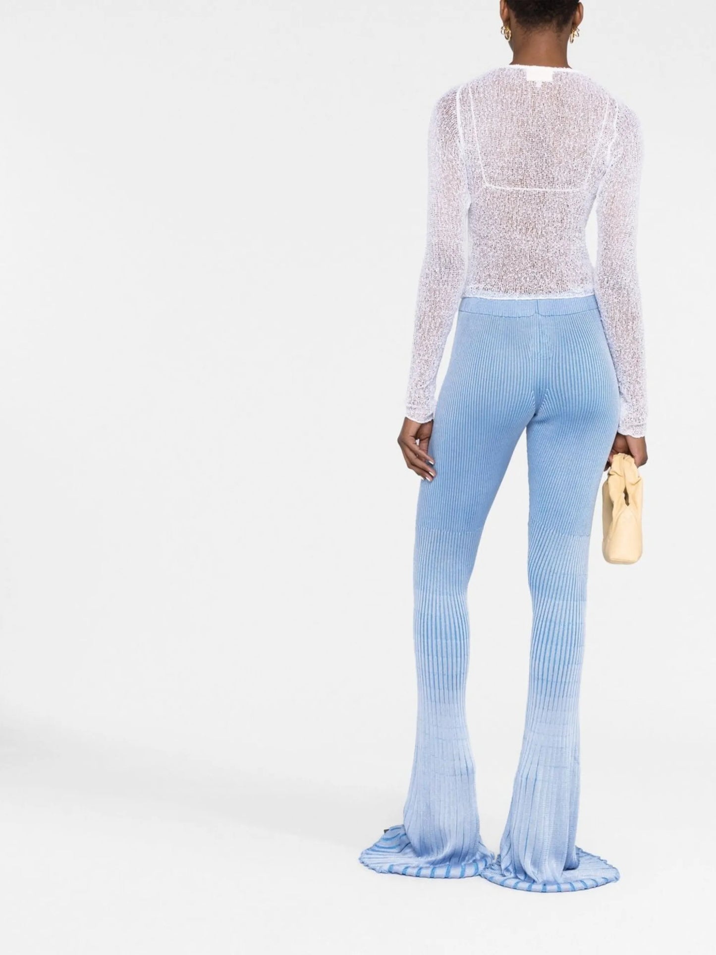 ribbed-knit leggings