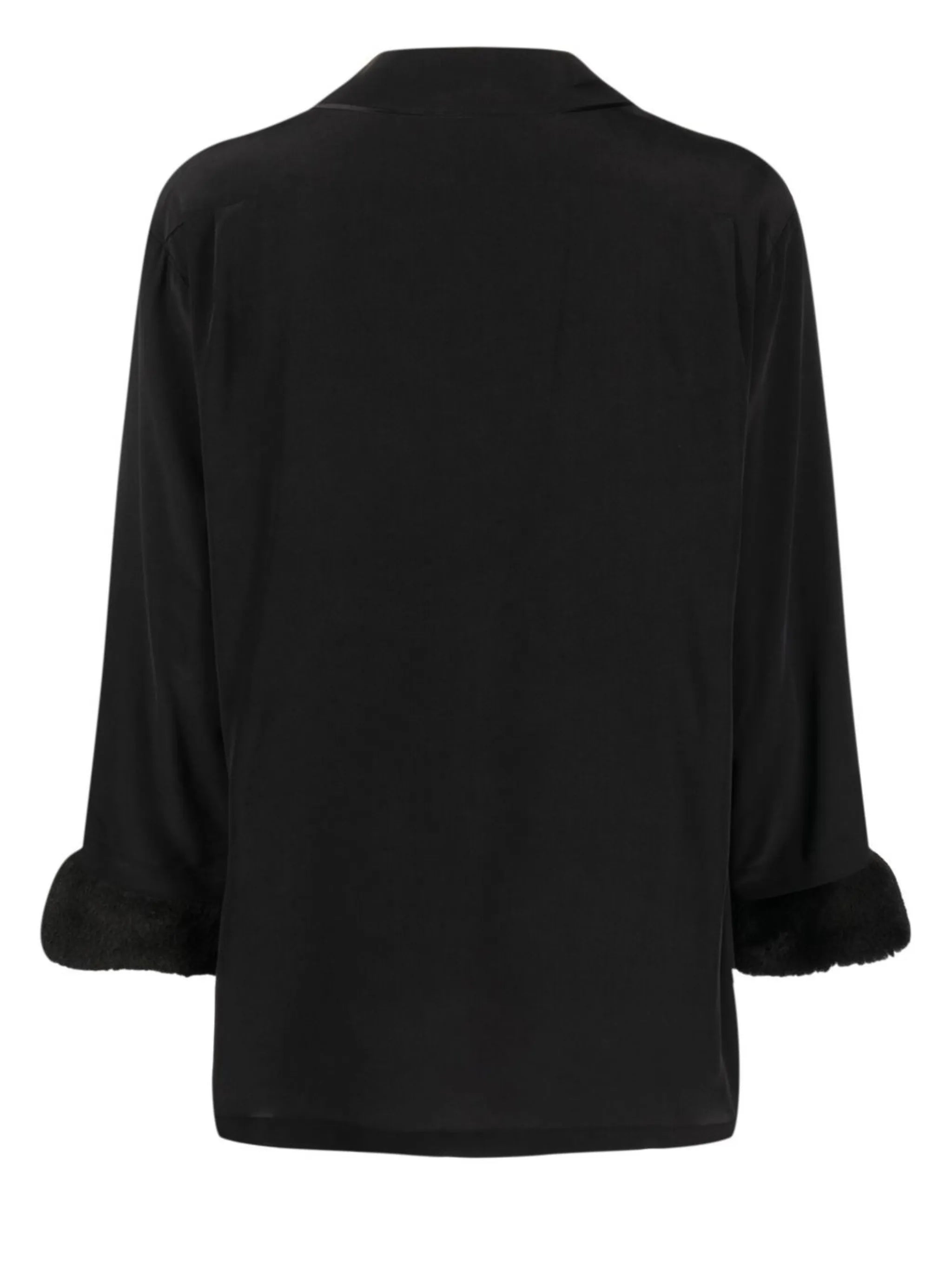 Casablanca contrast-cuff pajama set
