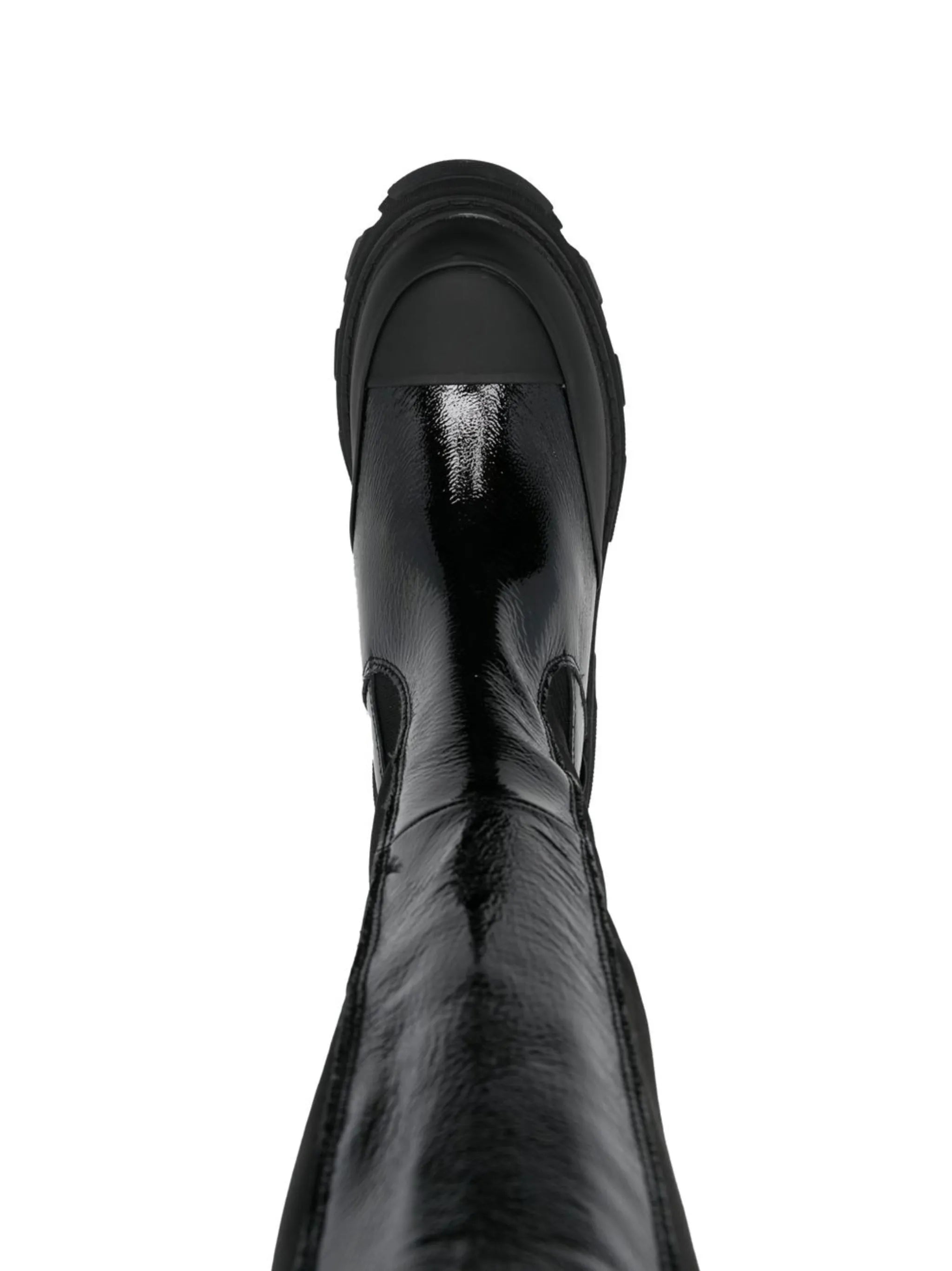 Cleated knee-high Chelsea boots