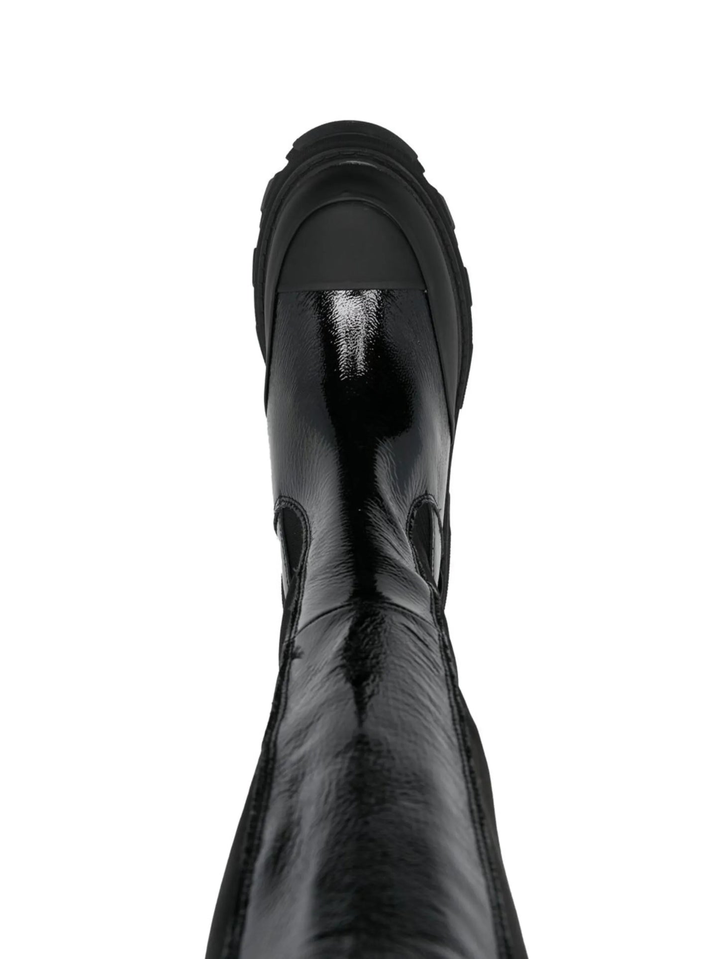 Cleated knee-high Chelsea boots