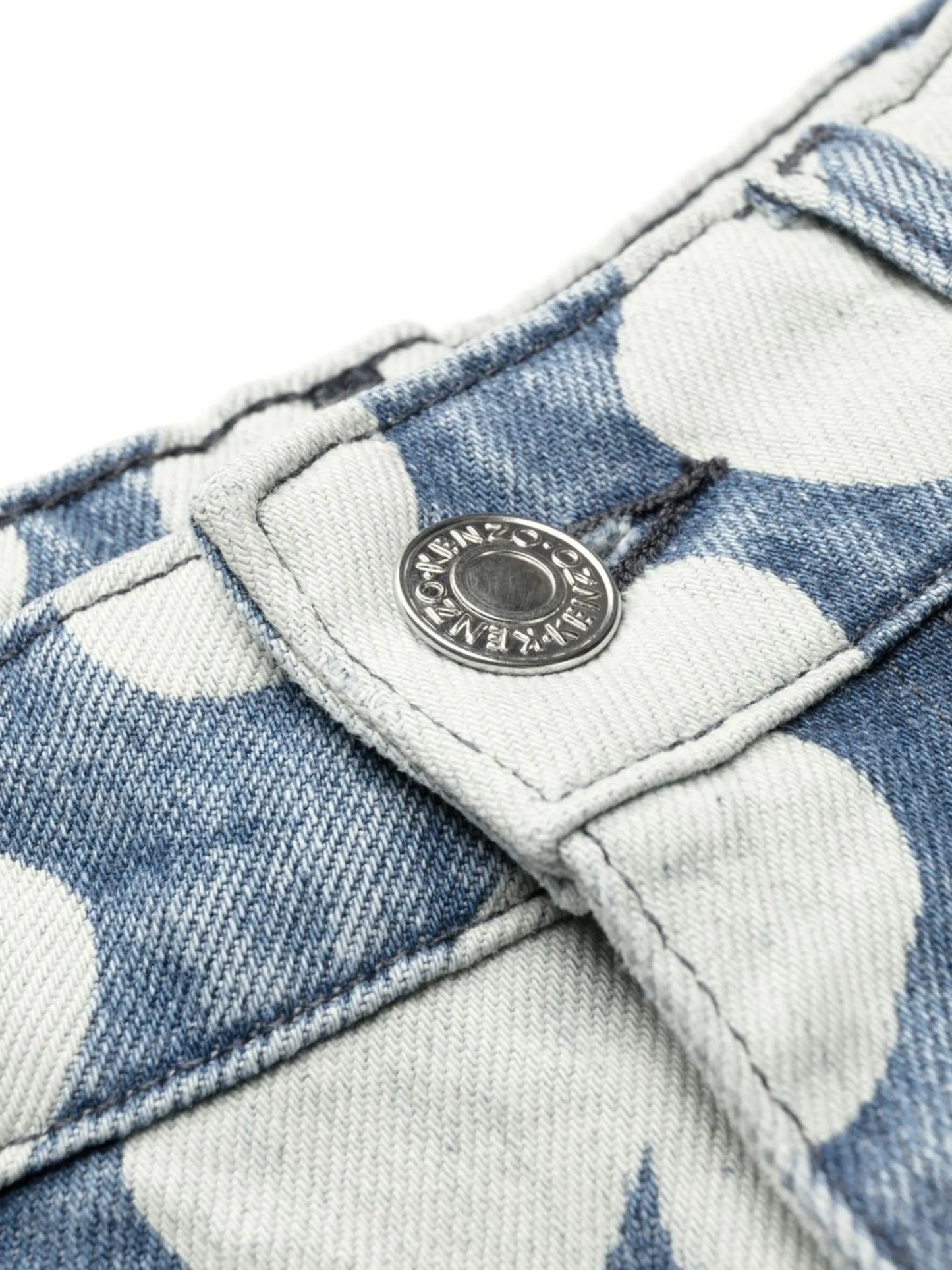 Ayame floral-print wide-leg jeans
