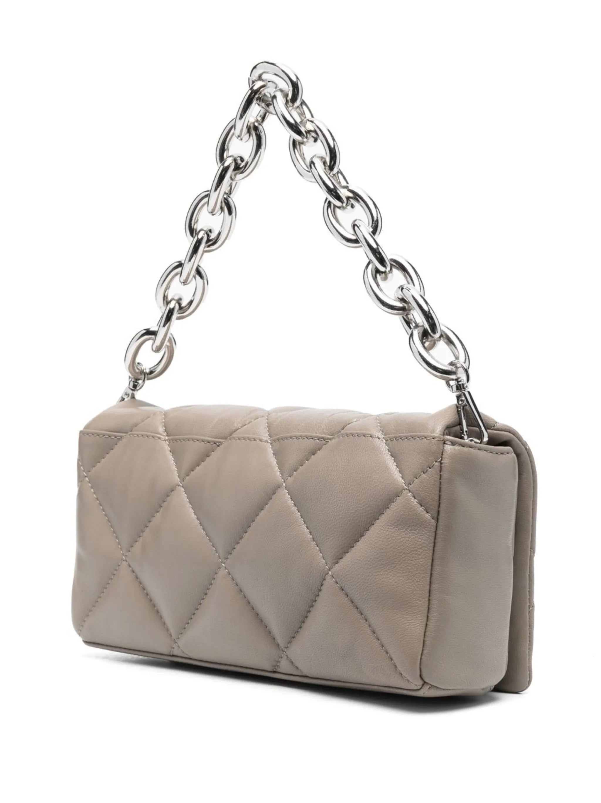 quilted chain-detail bag