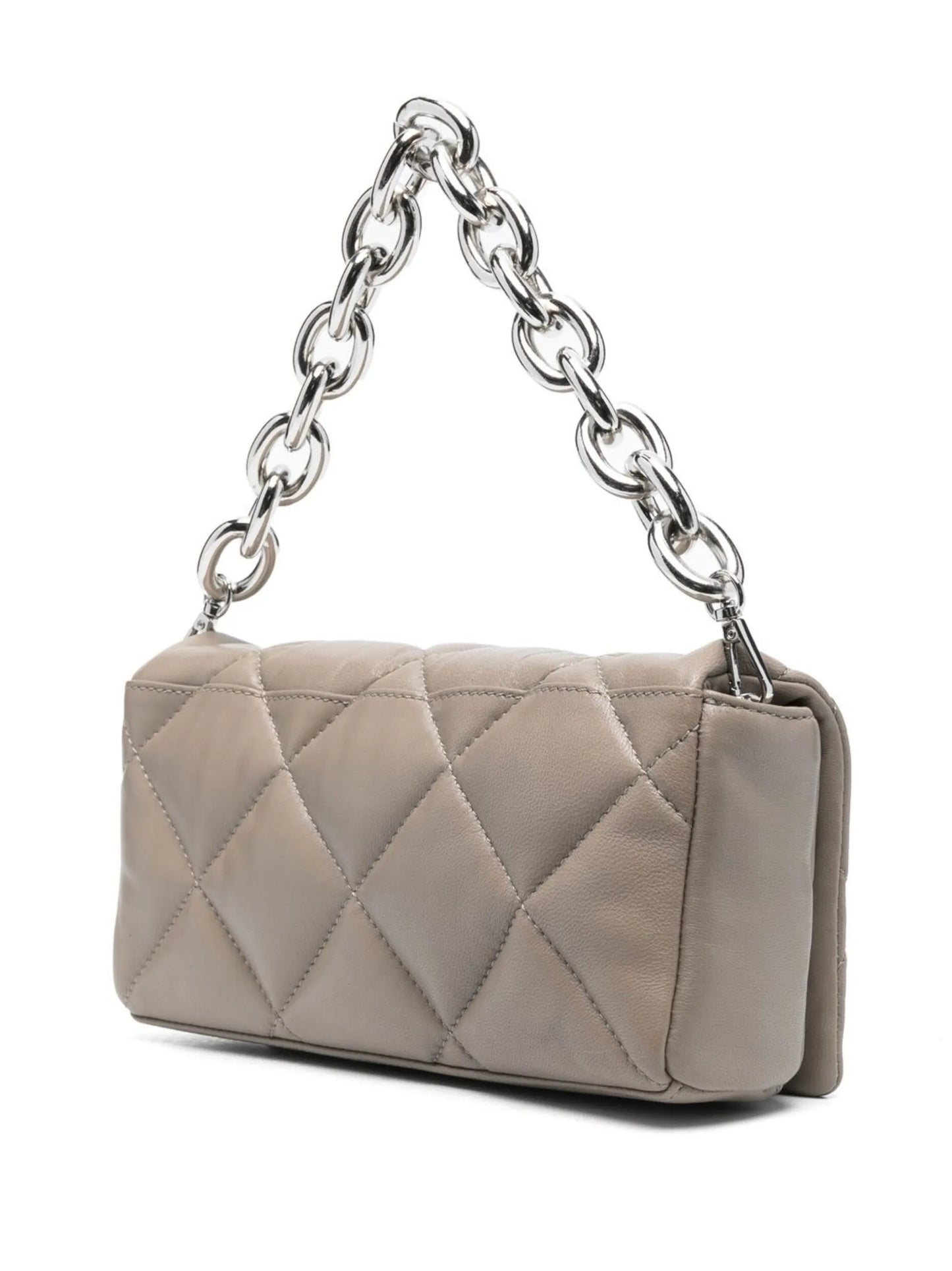 quilted chain-detail bag