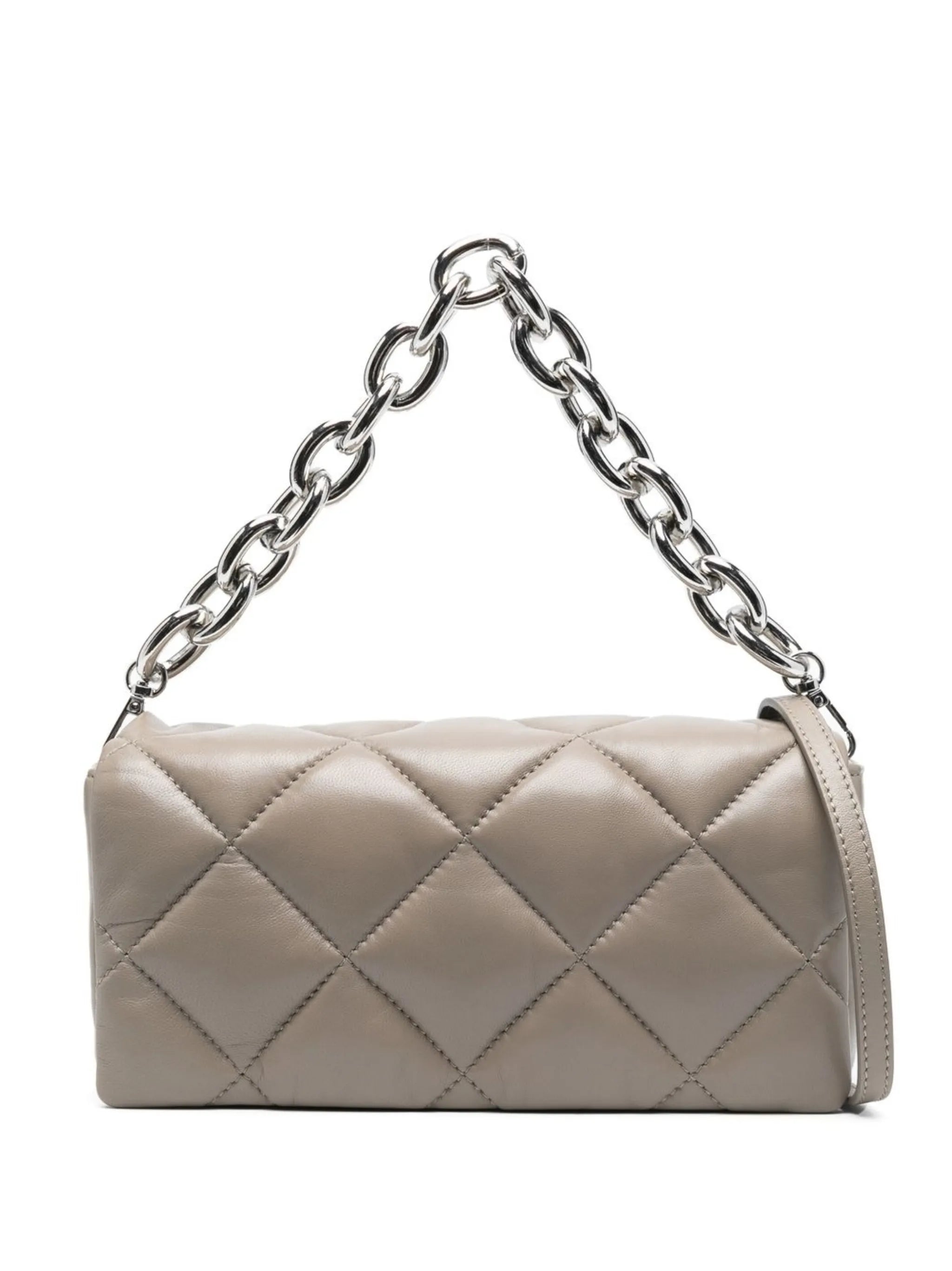 quilted chain-detail bag