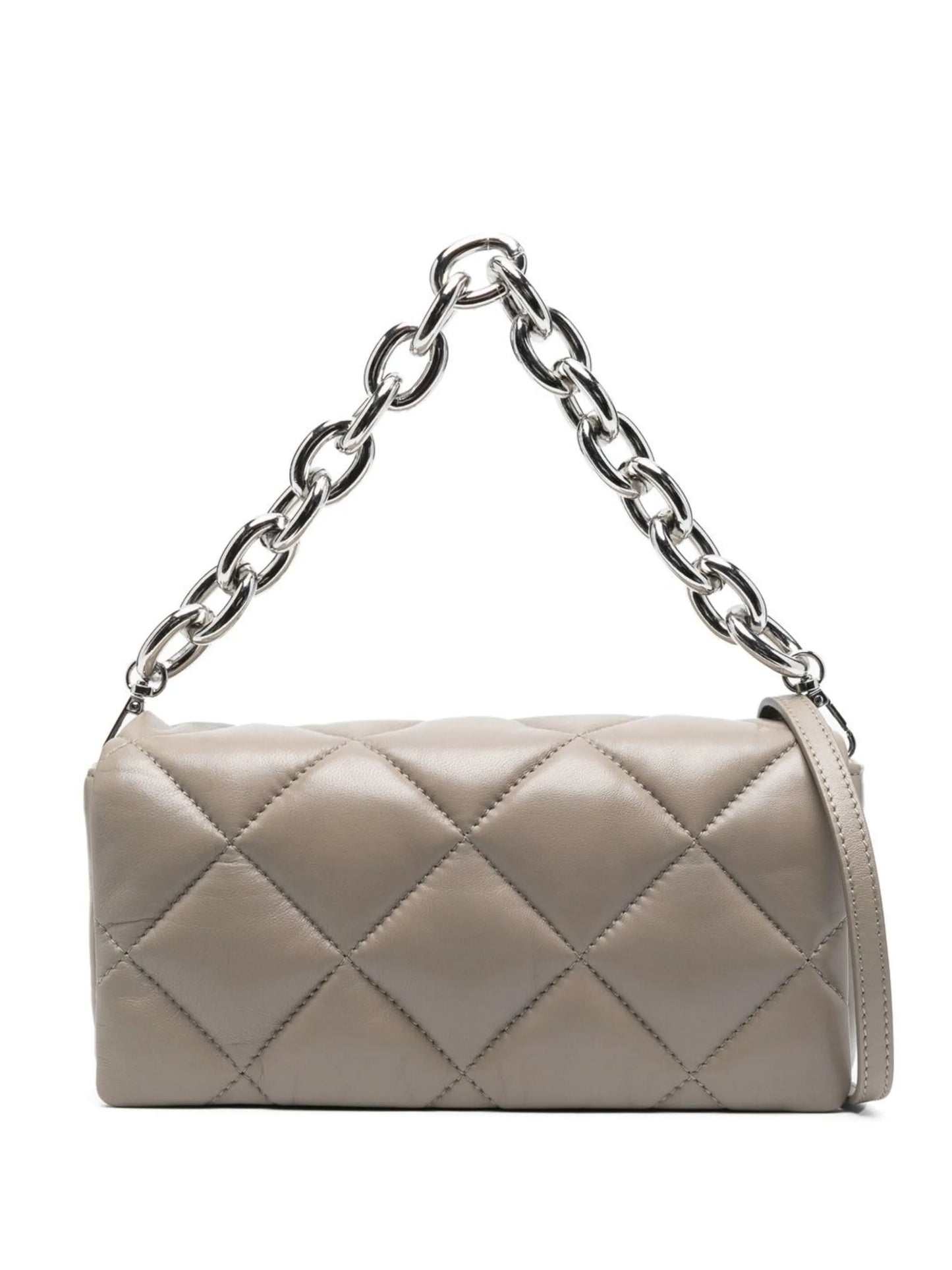 quilted chain-detail bag