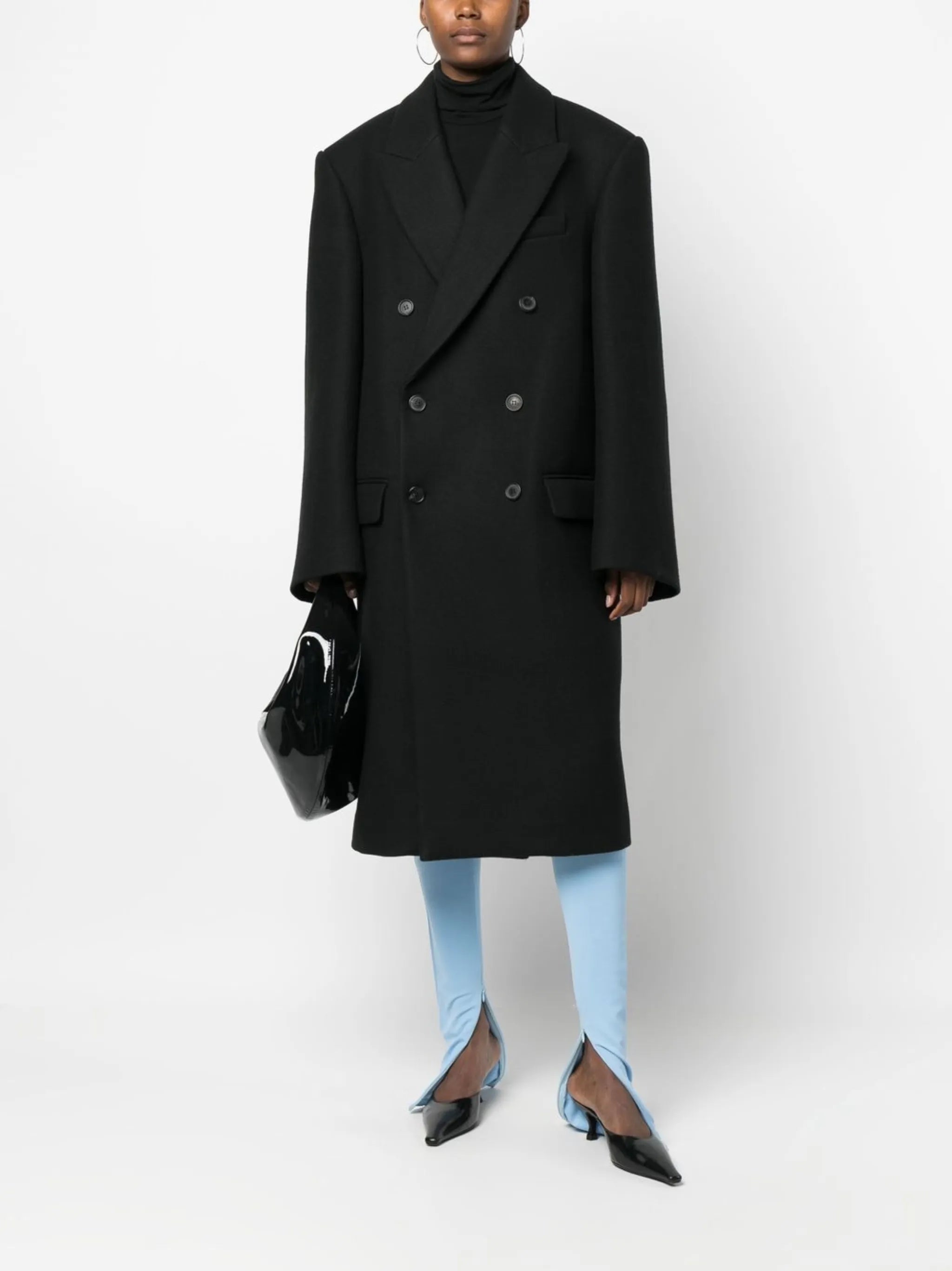 x Hailey Bieber virgin wool coat