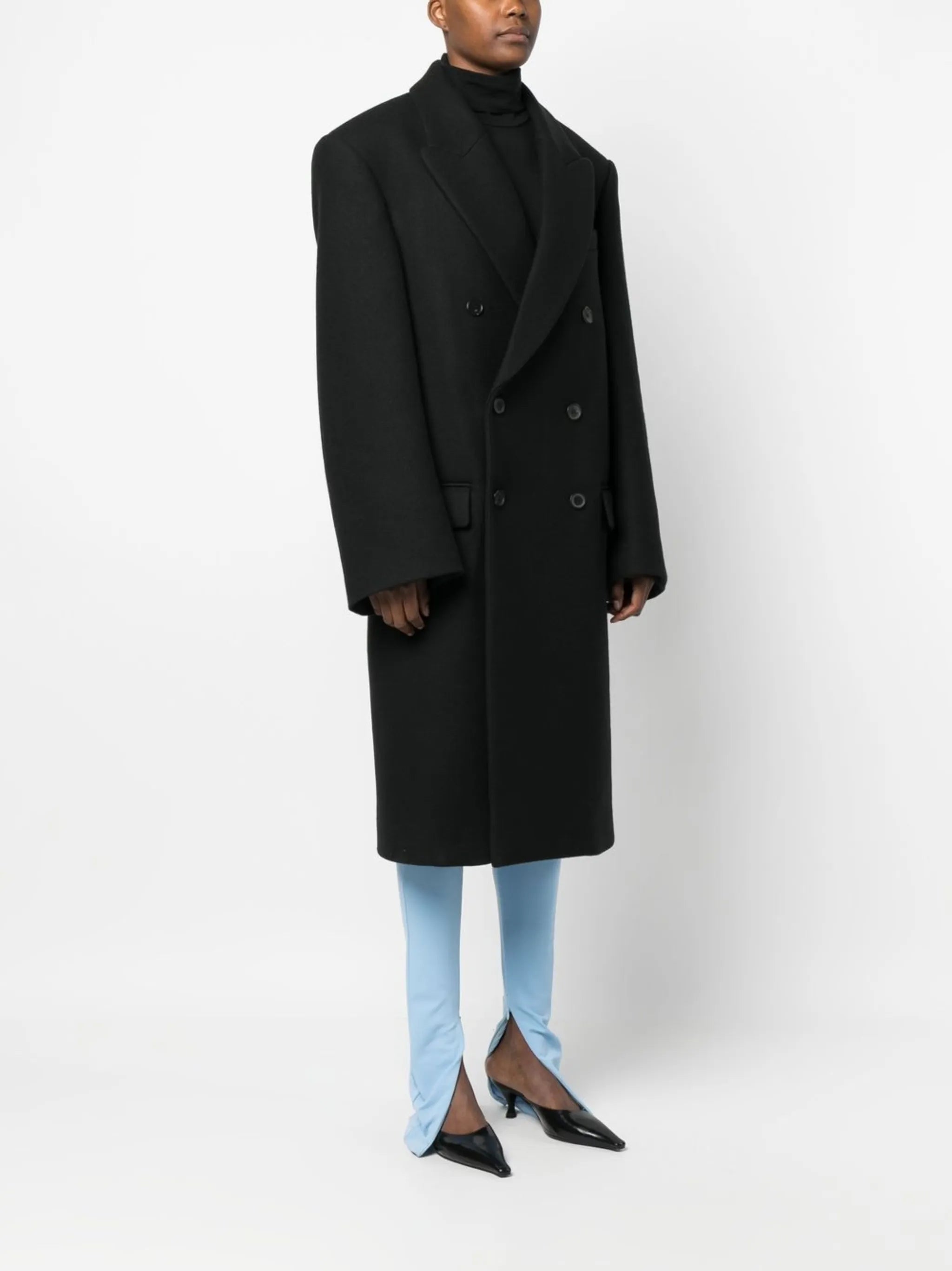 x Hailey Bieber virgin wool coat