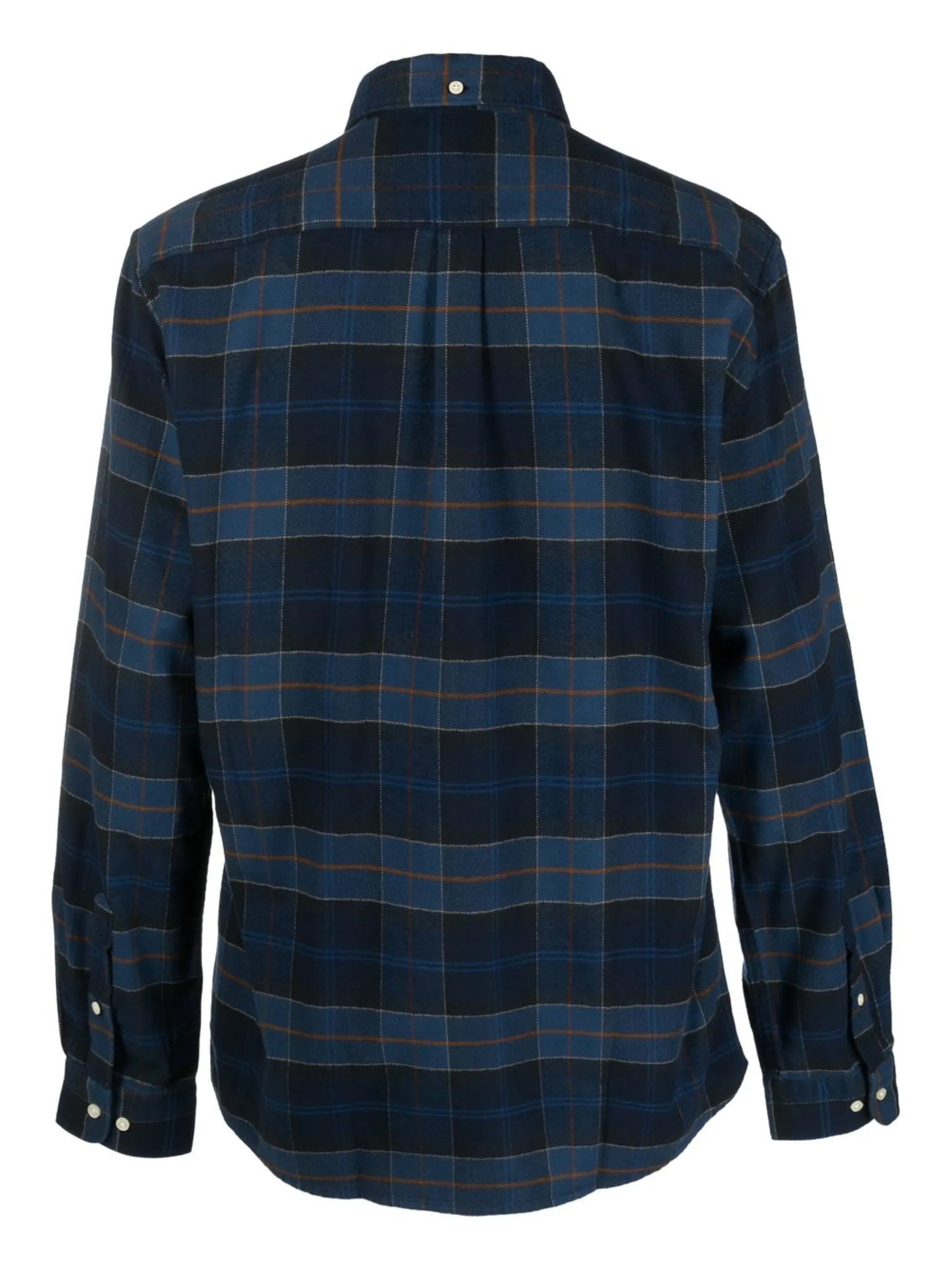 tartan-print shirt
