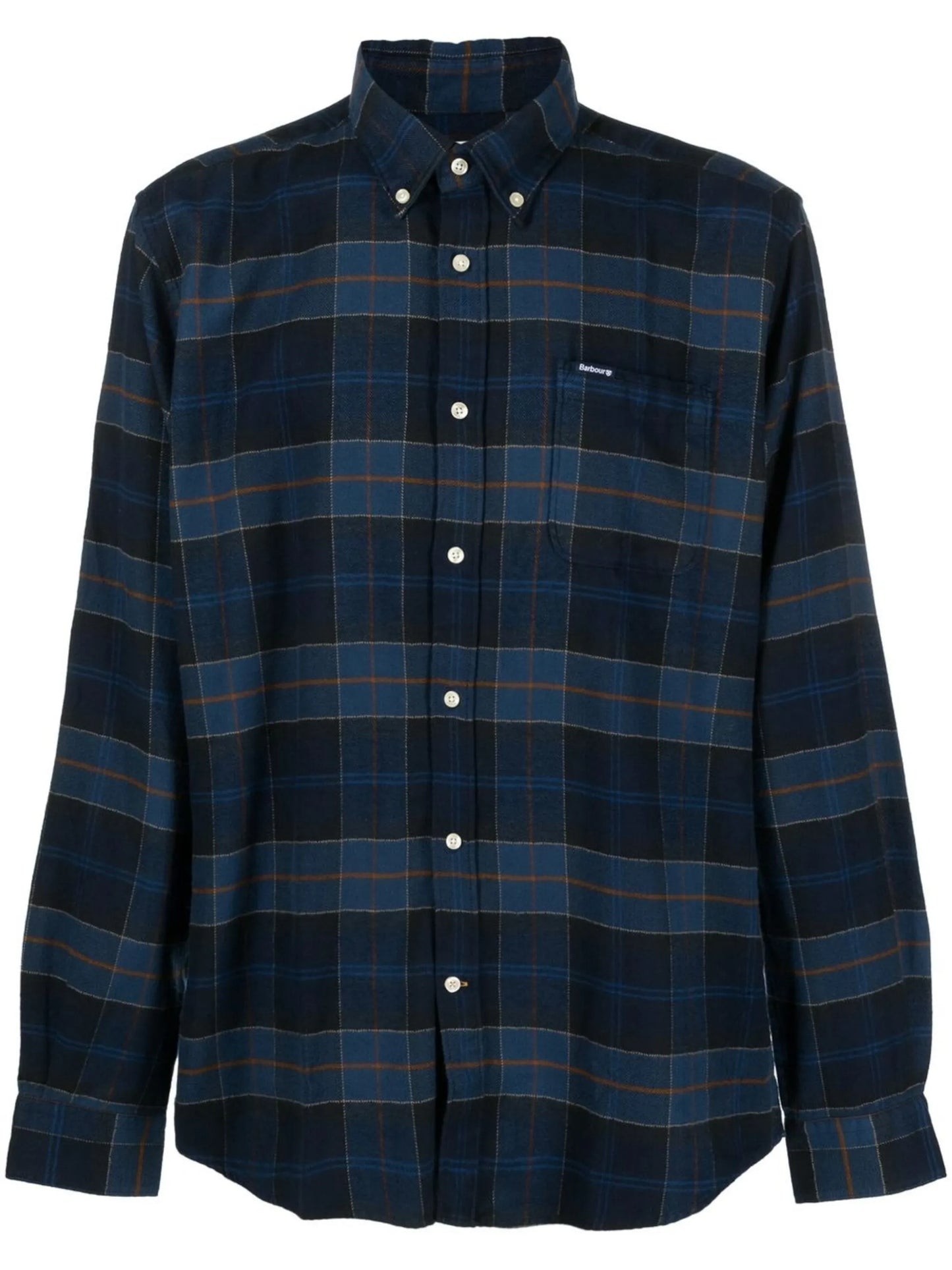 tartan-print shirt
