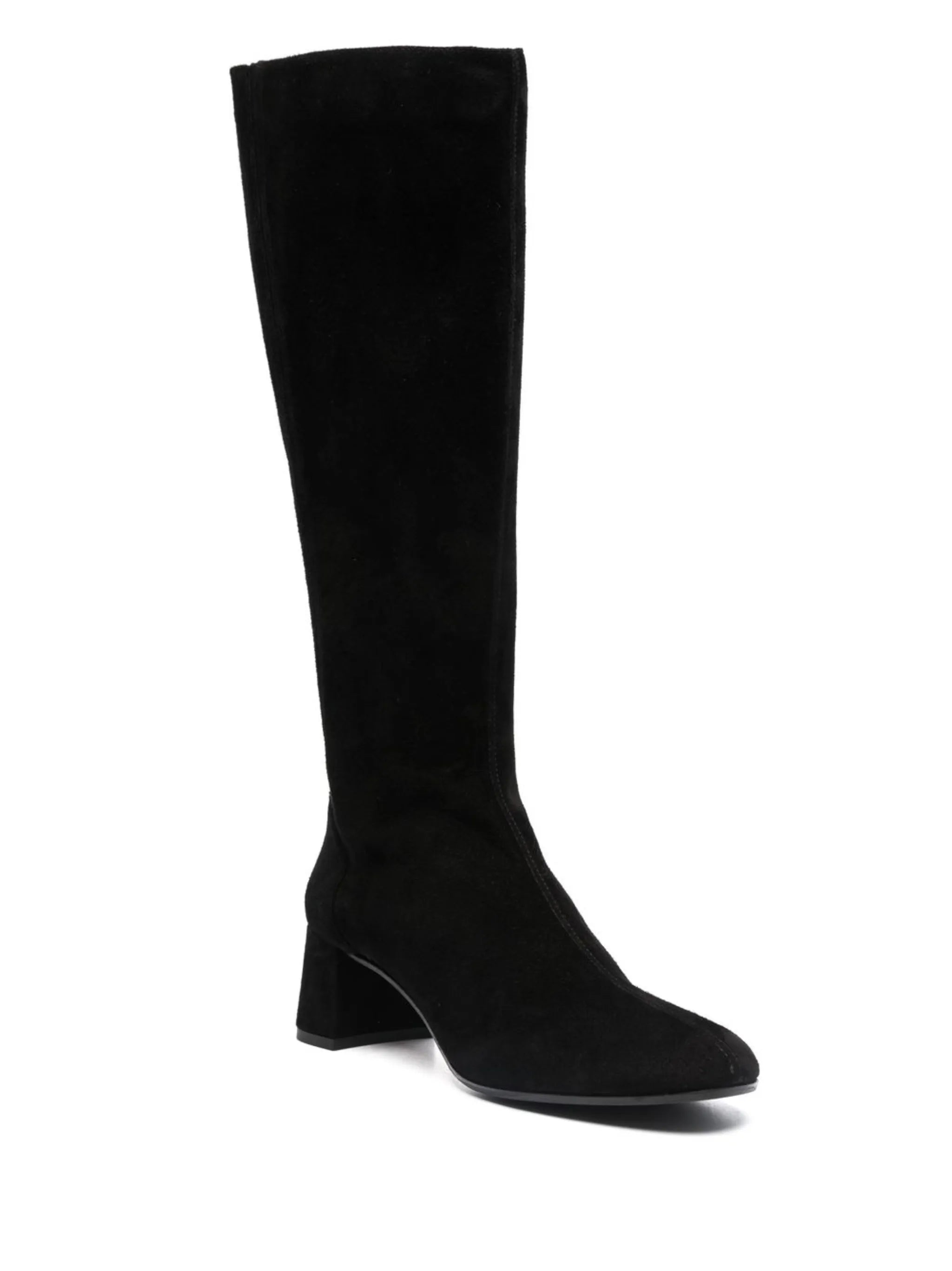 round-toe knee-length boots