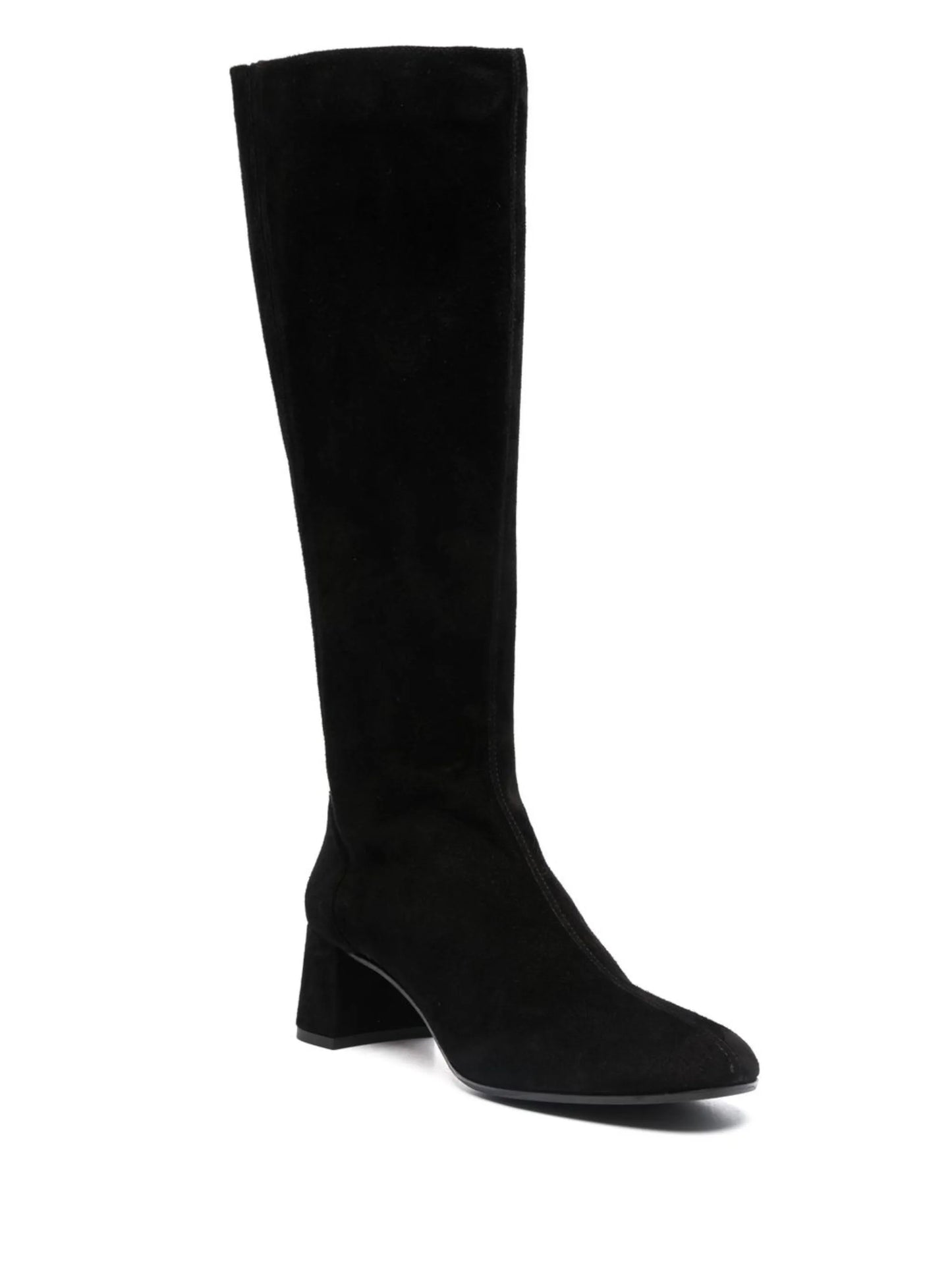round-toe knee-length boots