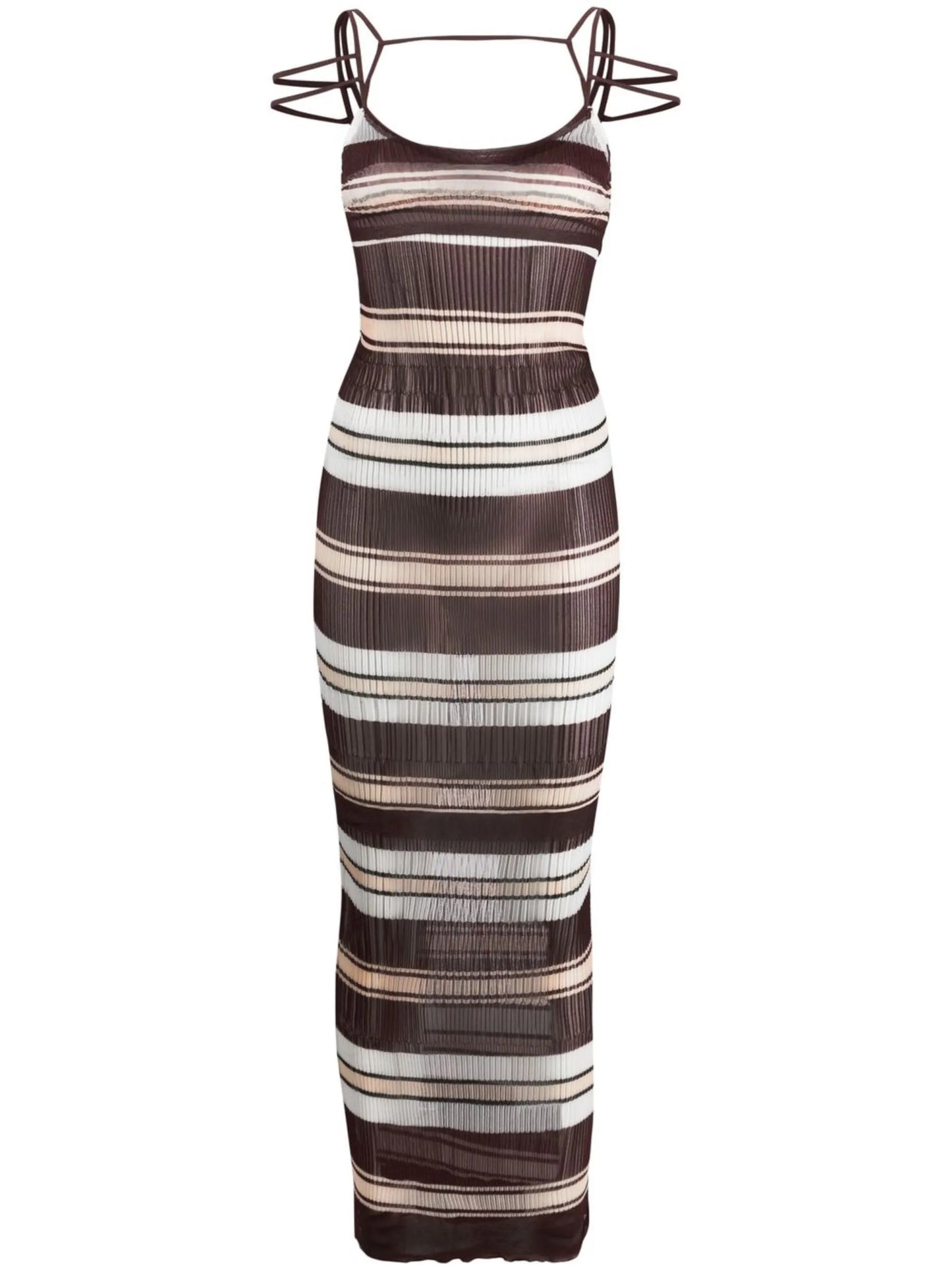 Sognu striped maxi dress