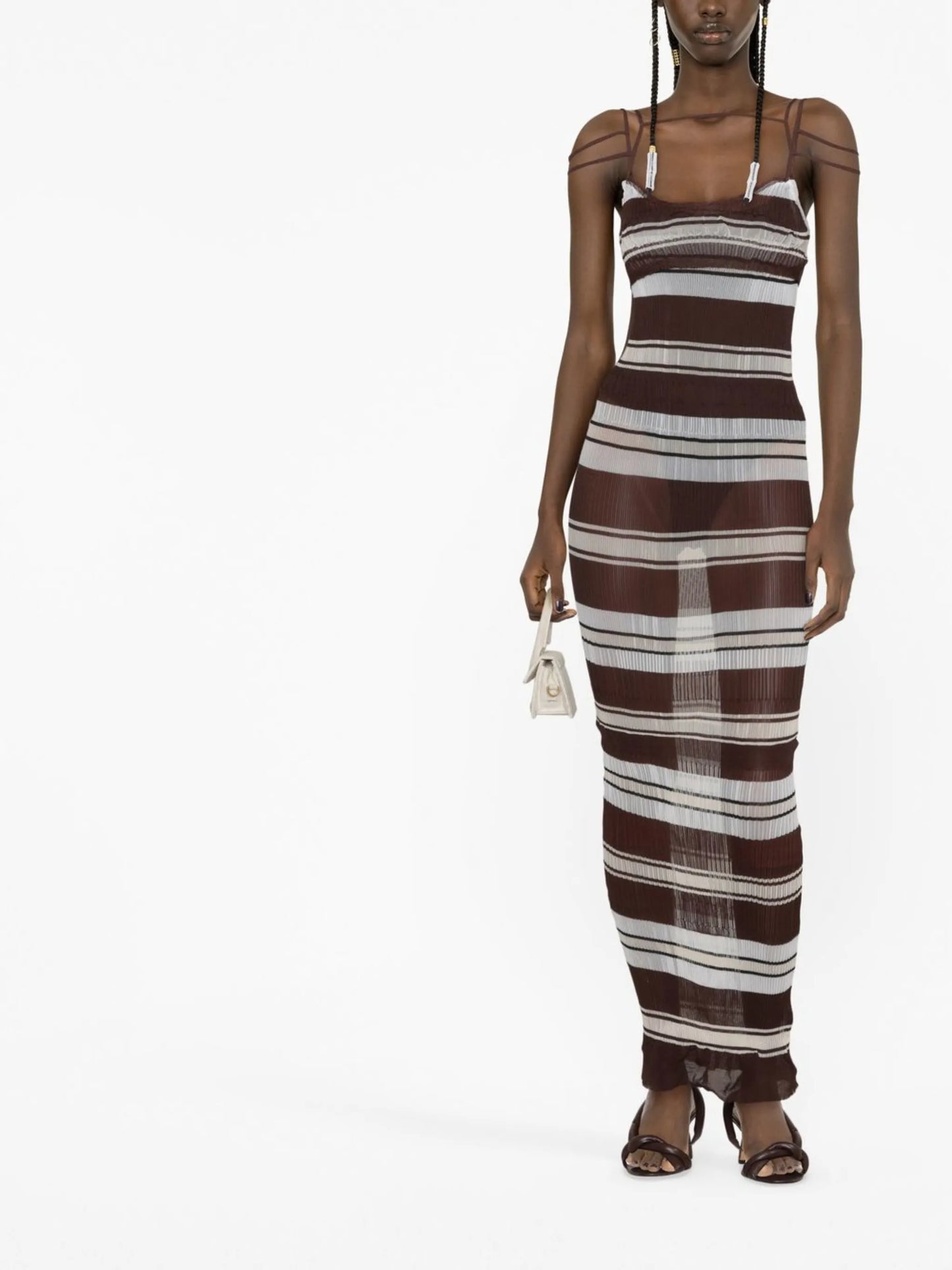 Sognu striped maxi dress