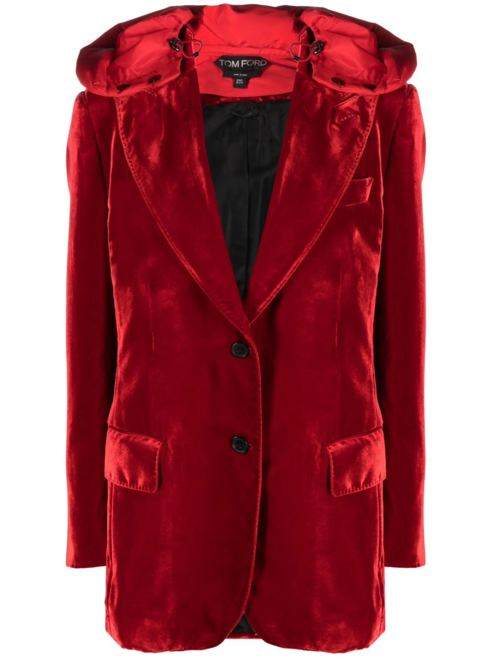 single-breasted velvet blazer