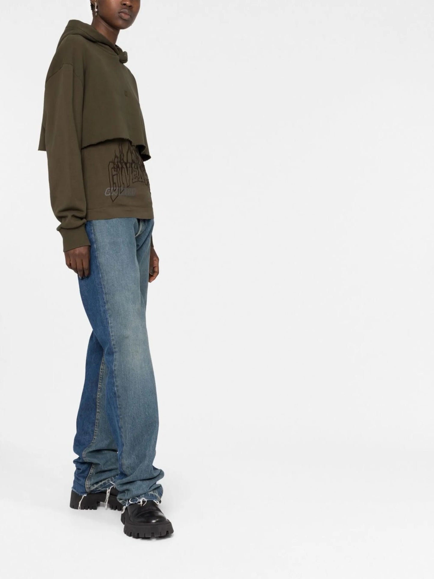 4G layered hoodie