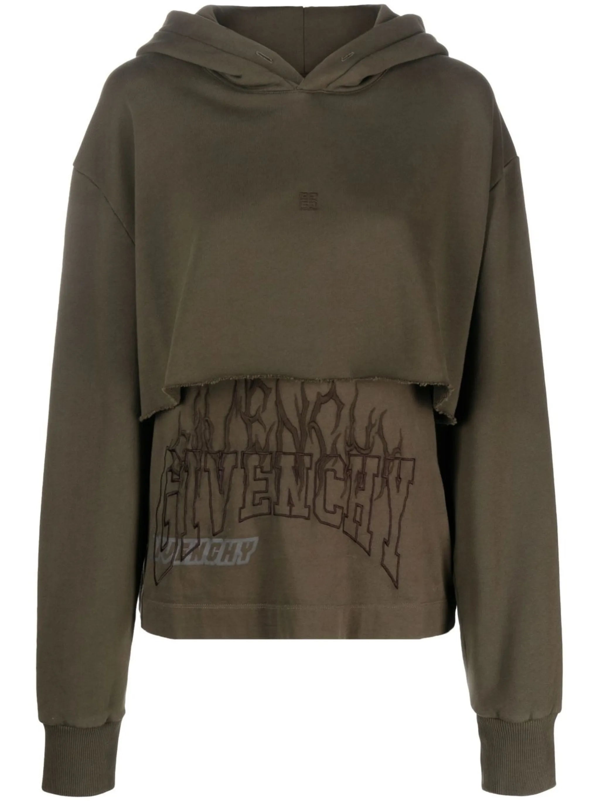 4G layered hoodie