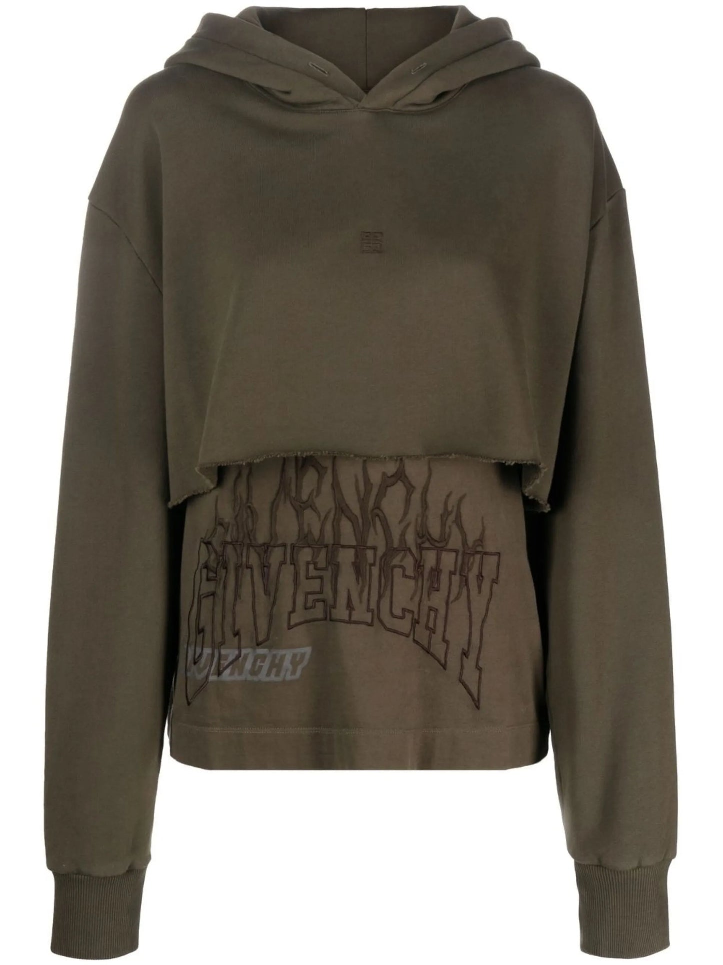 4G layered hoodie