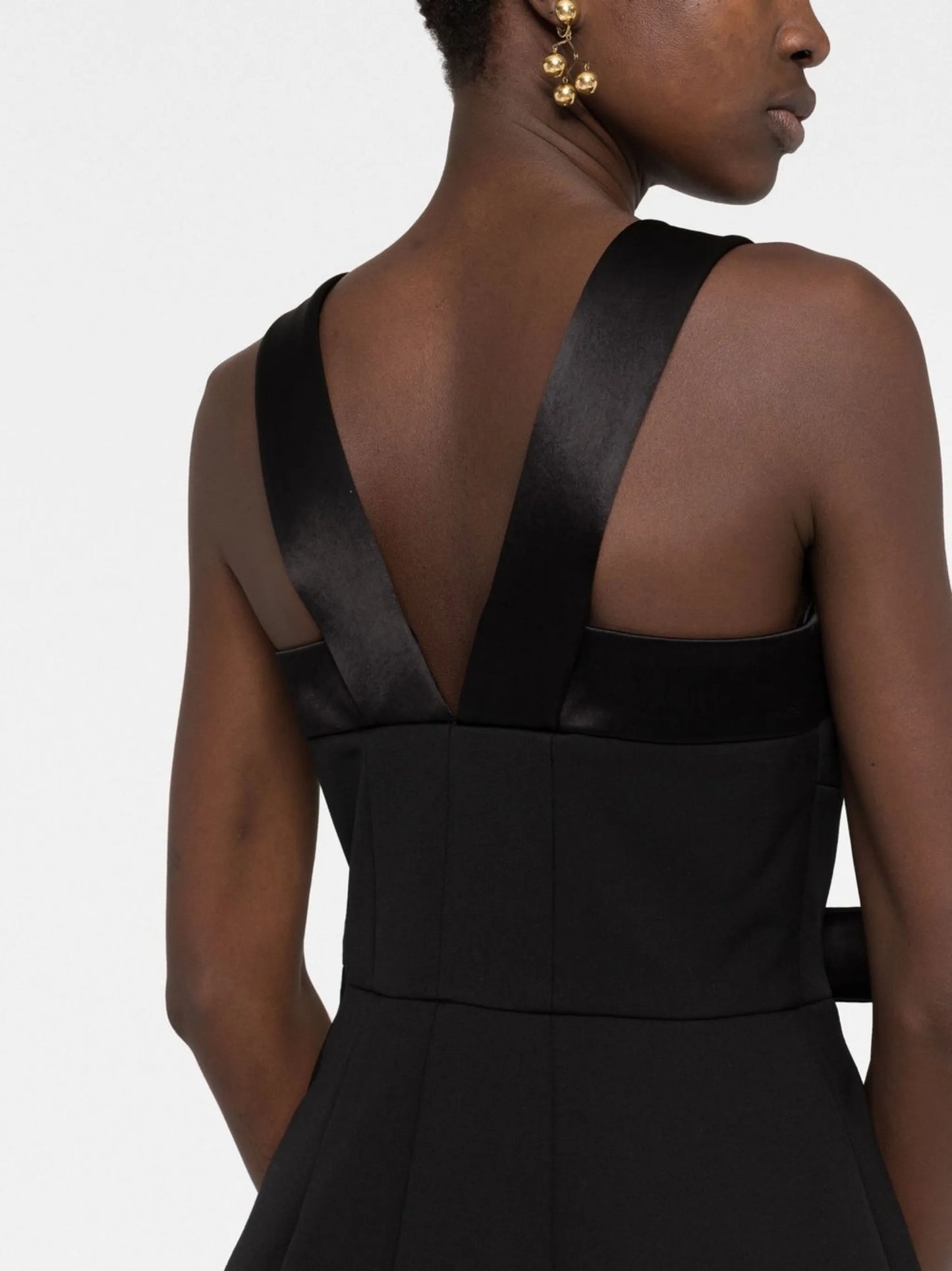 bow-detail mini dress