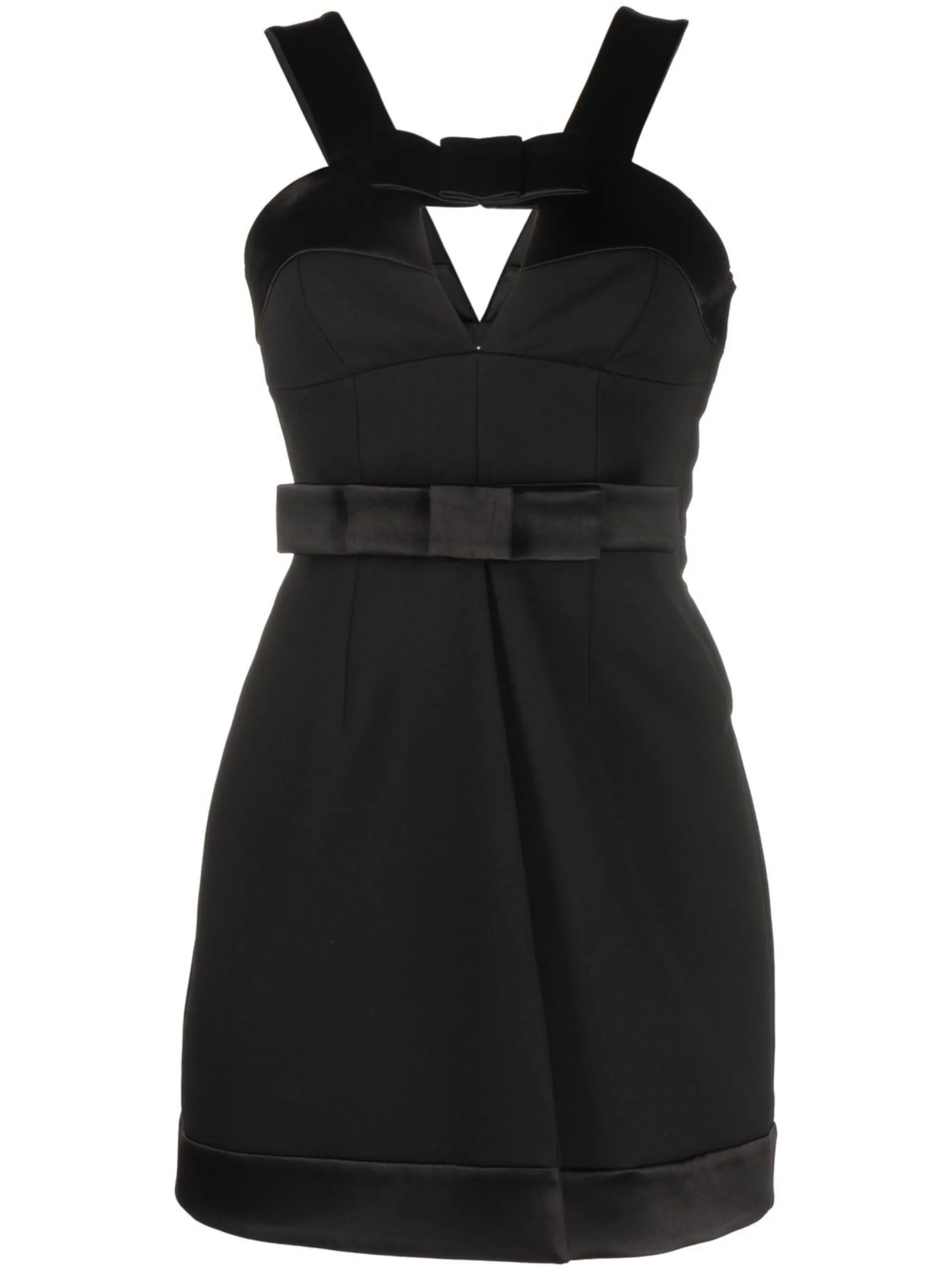 bow-detail mini dress