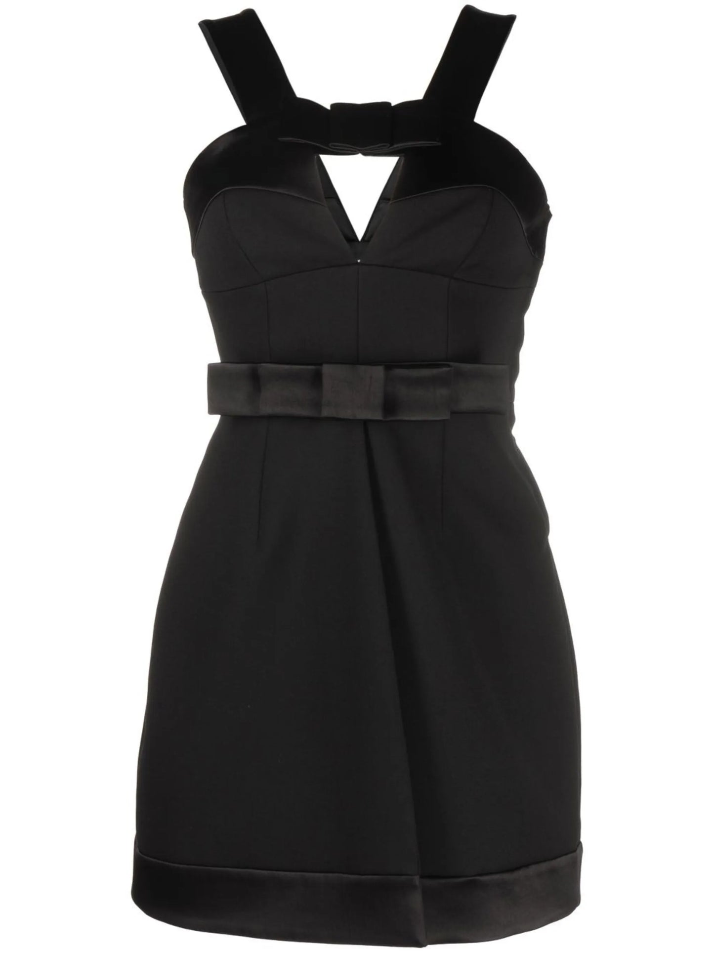 bow-detail mini dress